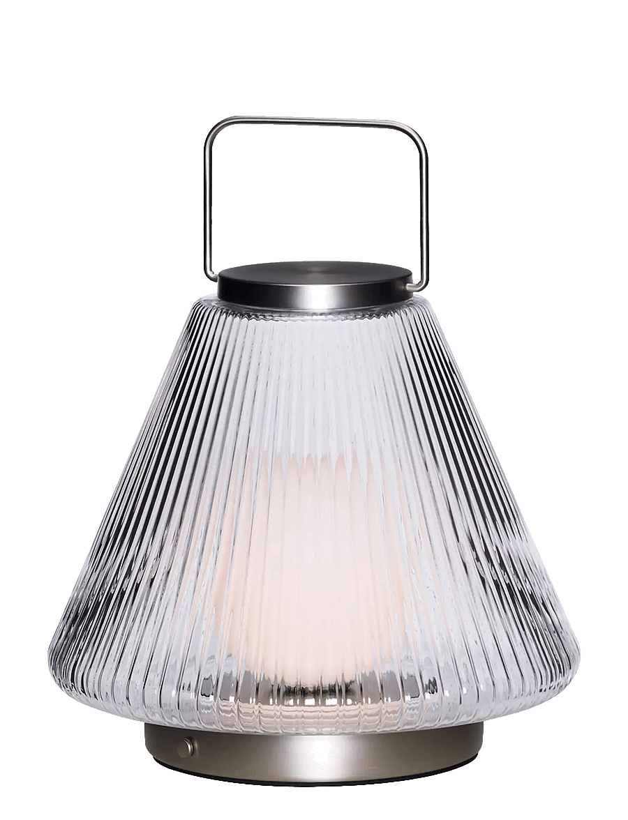 Hübsch - Tou Portable Lamp Clear - nickel - 2
