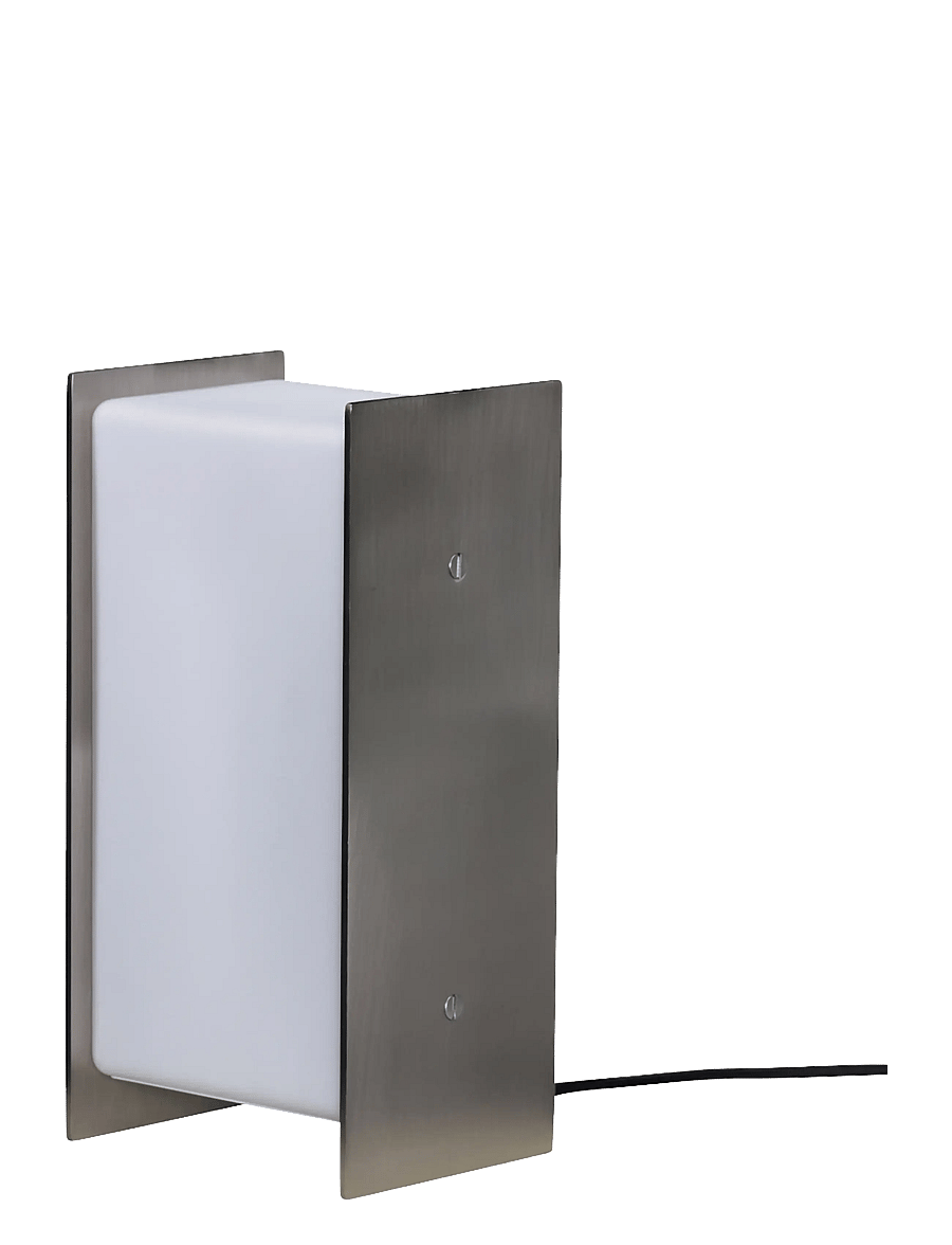 Hübsch - Sabi Table Lamp Nickel - nickel,white - 1