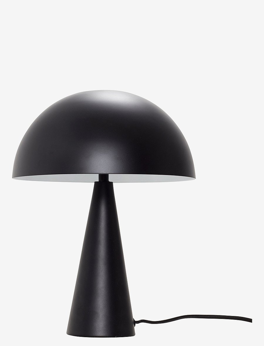 Hübsch - Mush Table Lamp - schreibtisch- & tischlampen - black - 1