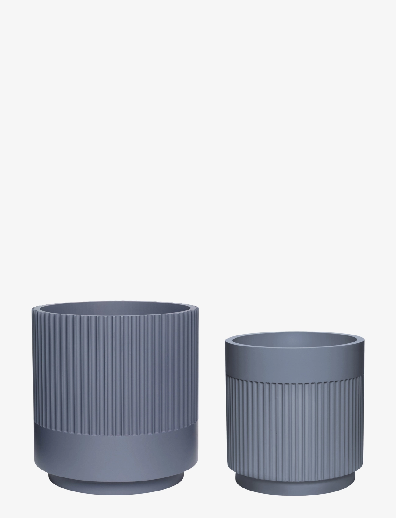 Hübsch Ripple Pots, Flower Pots, Blå, Str: ONE SIZE
