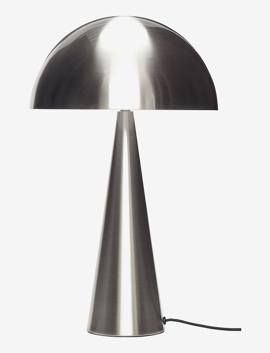 Hübsch - Mush Table Lamp - schreibtisch- & tischlampen - nickel - 1