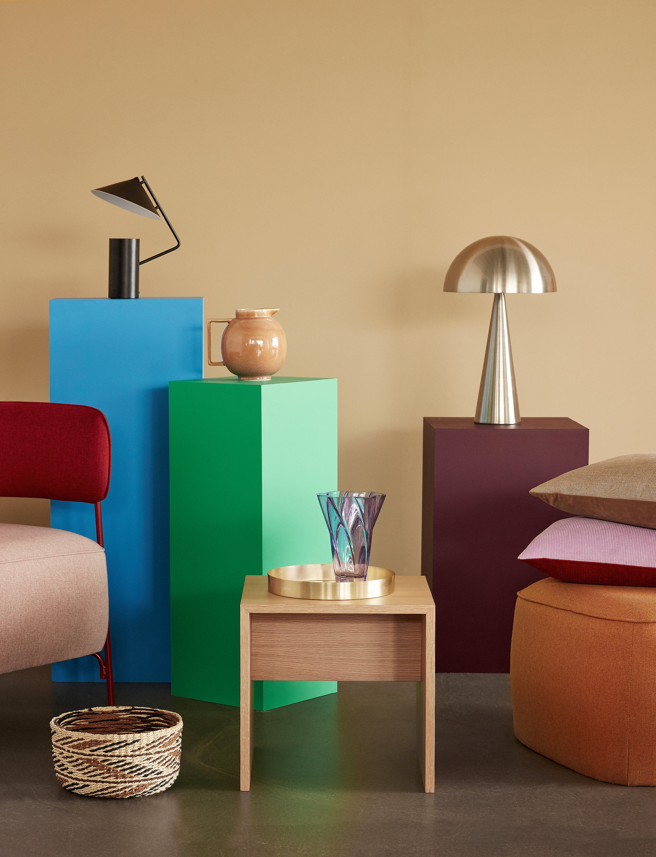 Hübsch - Mush Table Lamp - fönsterlampor - nickel - 2