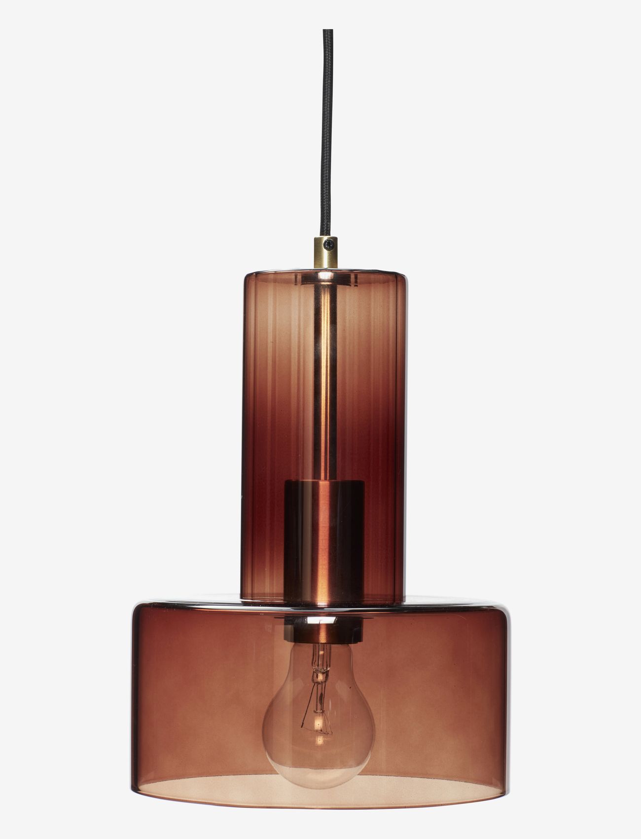 Hübsch - Ripple Lamp - brown - 1