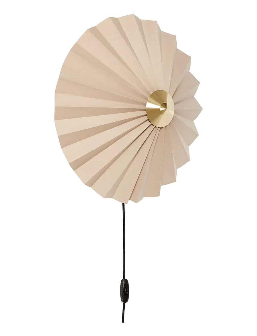 Hübsch - Pliss Wall Lamp - seinalambid - sand - 1