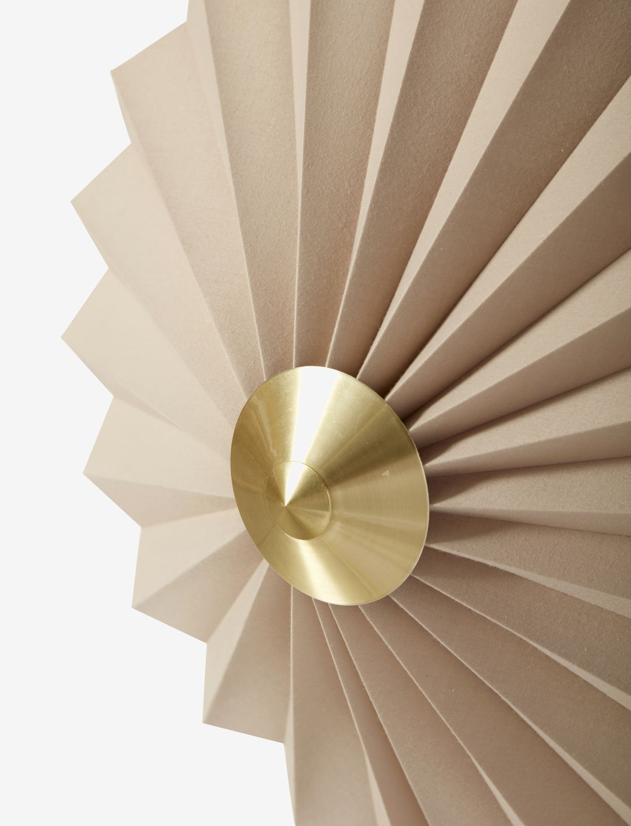 Hübsch - Pliss Væglampe - køb efter pris - sand - 1