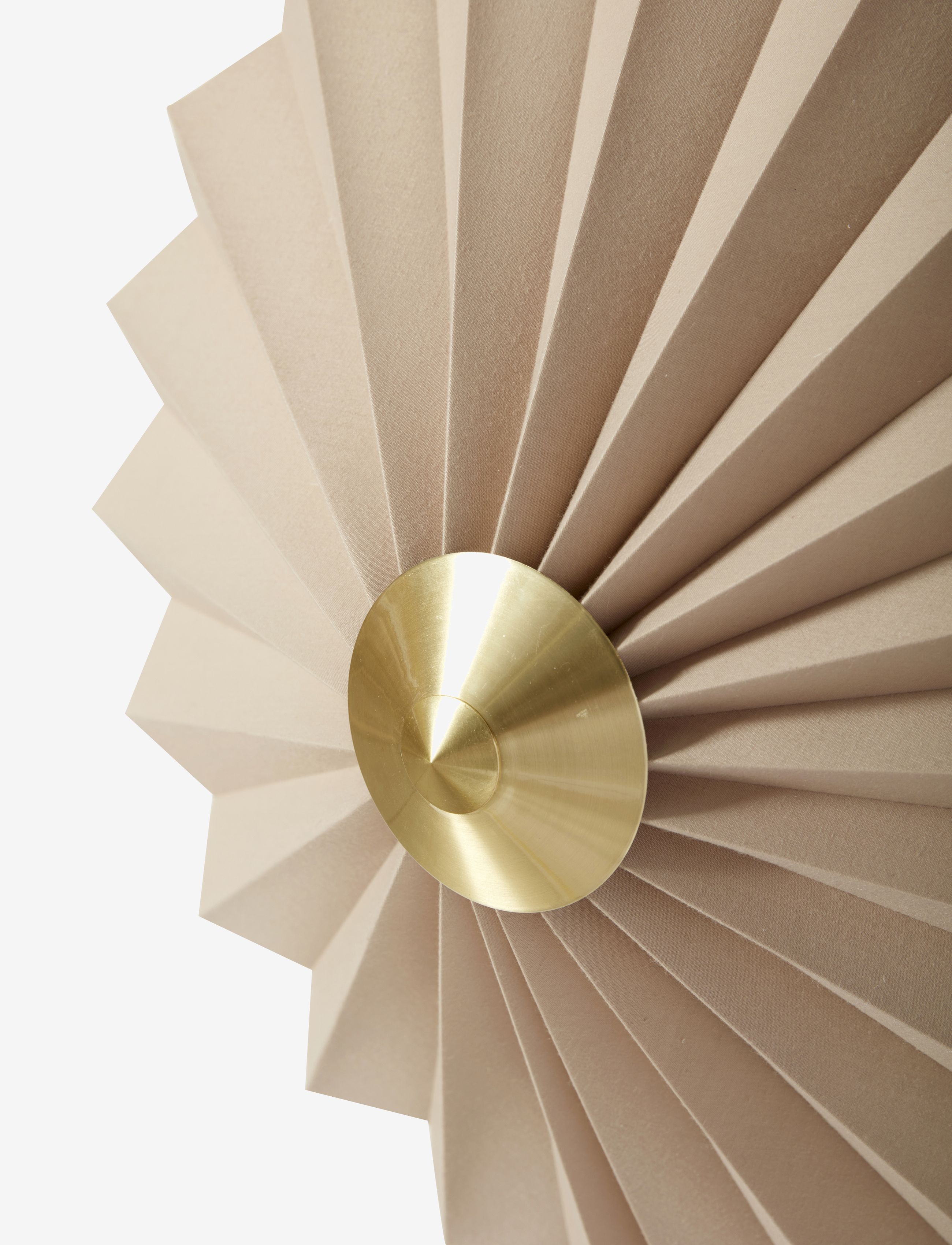Hübsch - Pliss Wall Lamp - wandleuchten - sand - 2