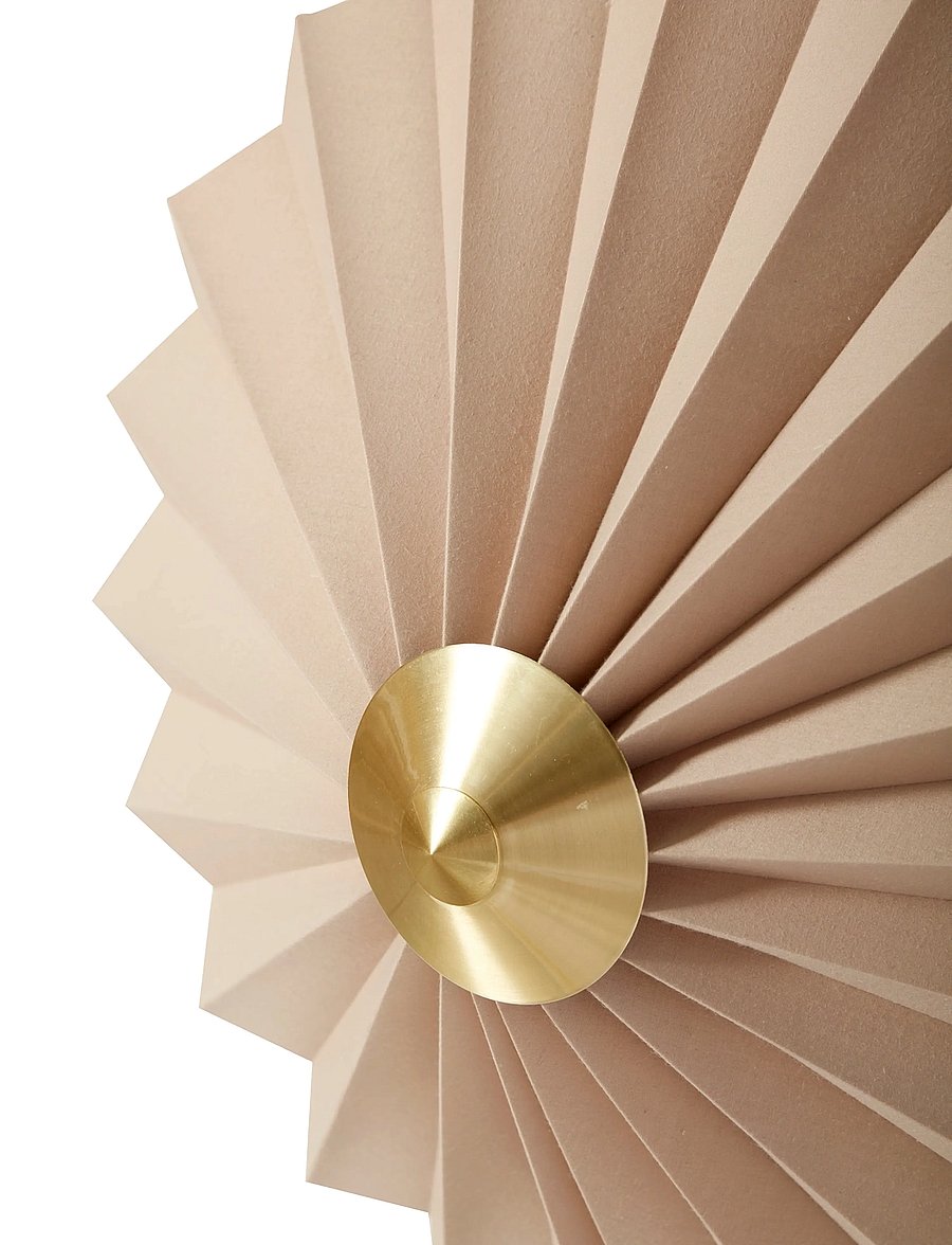 Hübsch - Pliss Wall Lamp - seinalambid - sand - 3