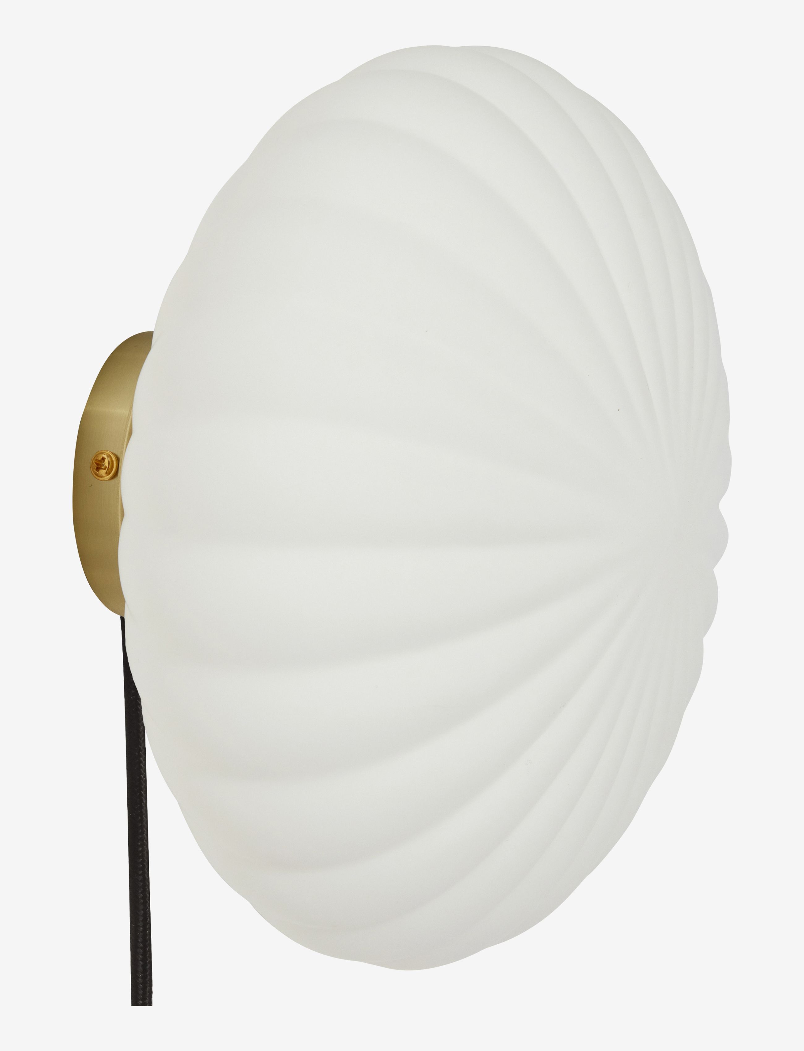 Hübsch Kumu Væglampe, Væglampe, Hvid, Str: Ø25CM