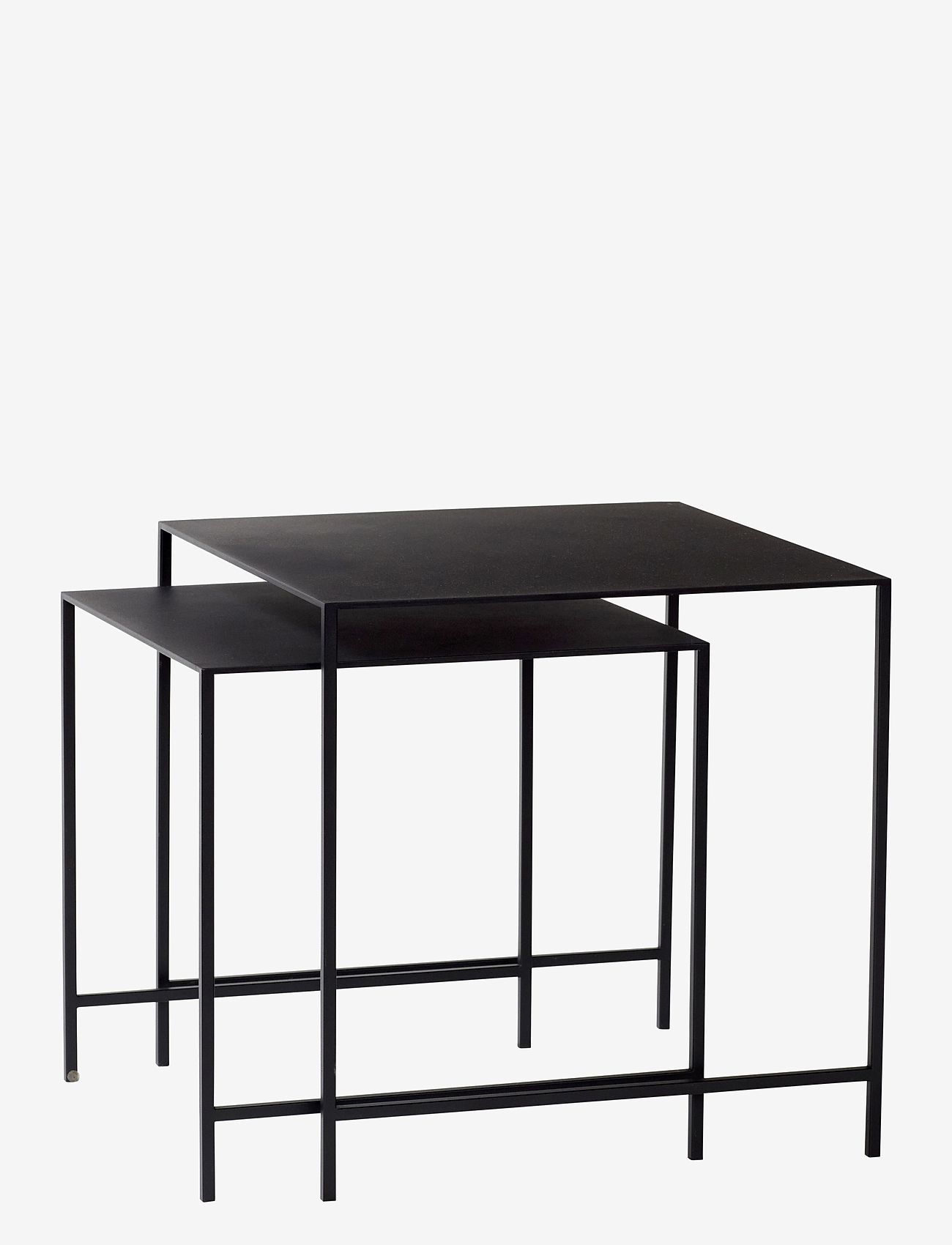 Hübsch - Duo Tables - lauad - black - 0
