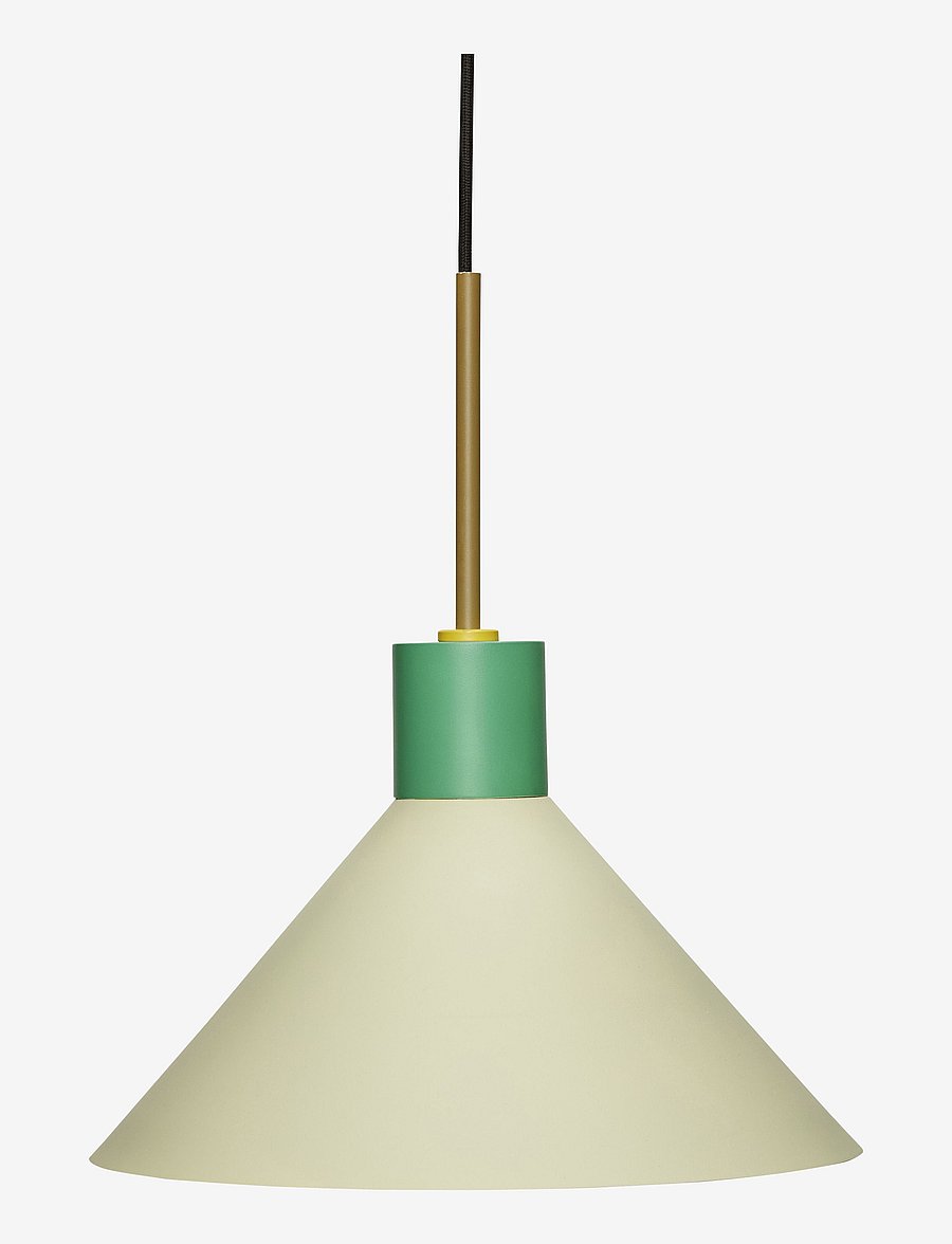 Hübsch - Crayon Lamp - rippvalgustid - green/brown - 1