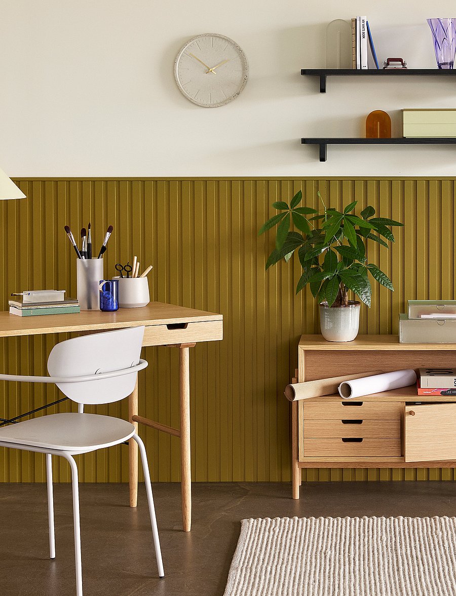 Hübsch - Crayon Lamp - rippvalgustid - green/brown - 4