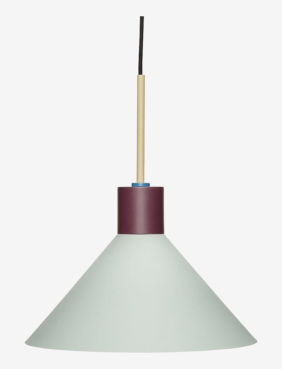 Hübsch - Crayon Lamp - pendellampen - lue/burgundy - 1