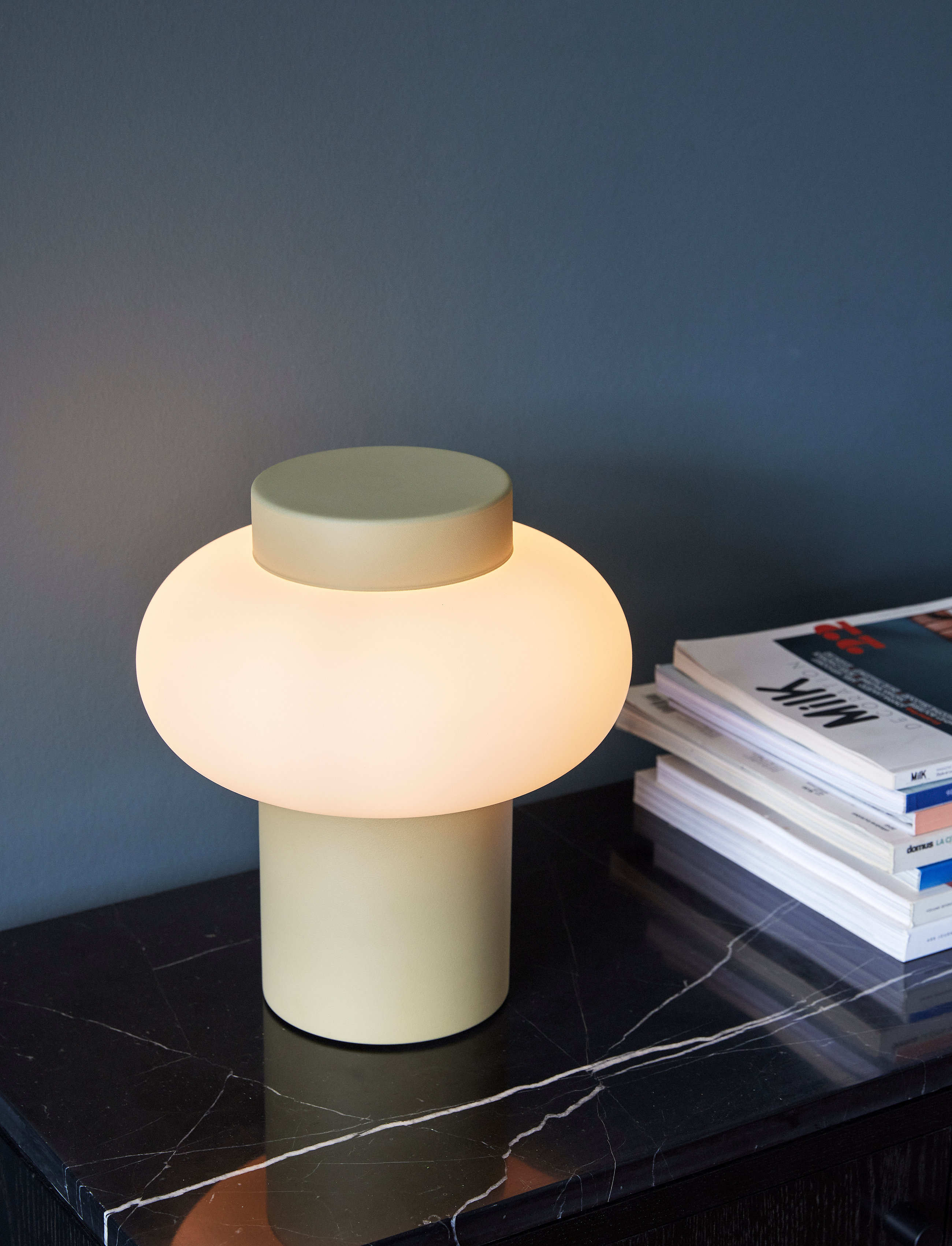 Hübsch Camp Bordlampe, One Size, Multi/patterned, Lamper > Bordlamper, Unisex