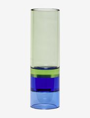 Hübsch - Astro Lysestage/Vase - cylindriske vaser - green/blue - 0