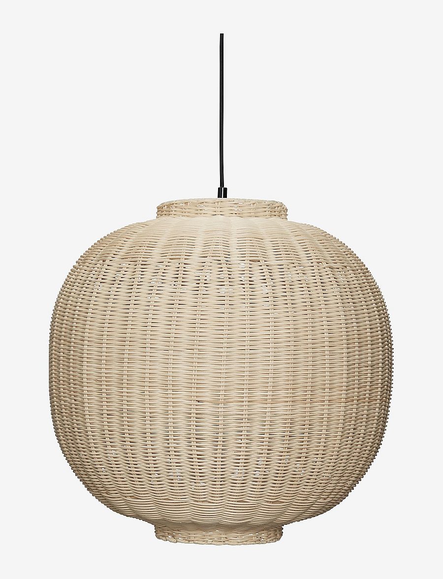 Hübsch - Chand Pendant Round - pendellampen - nature - 1