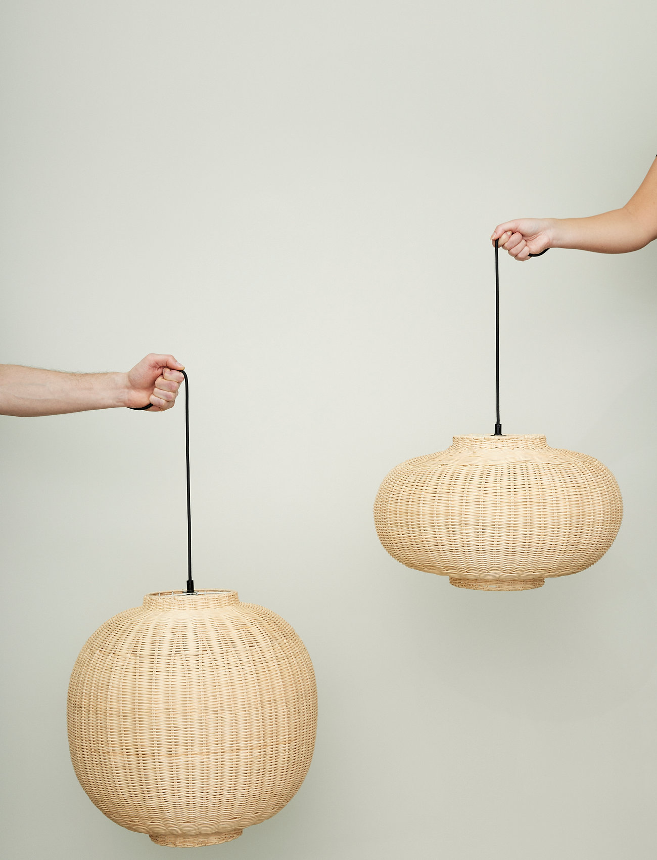 Hübsch Chand Pendel Rund, Ø45X H43 cm, Ceiling Lamps - Pendant Lamps, Homeware