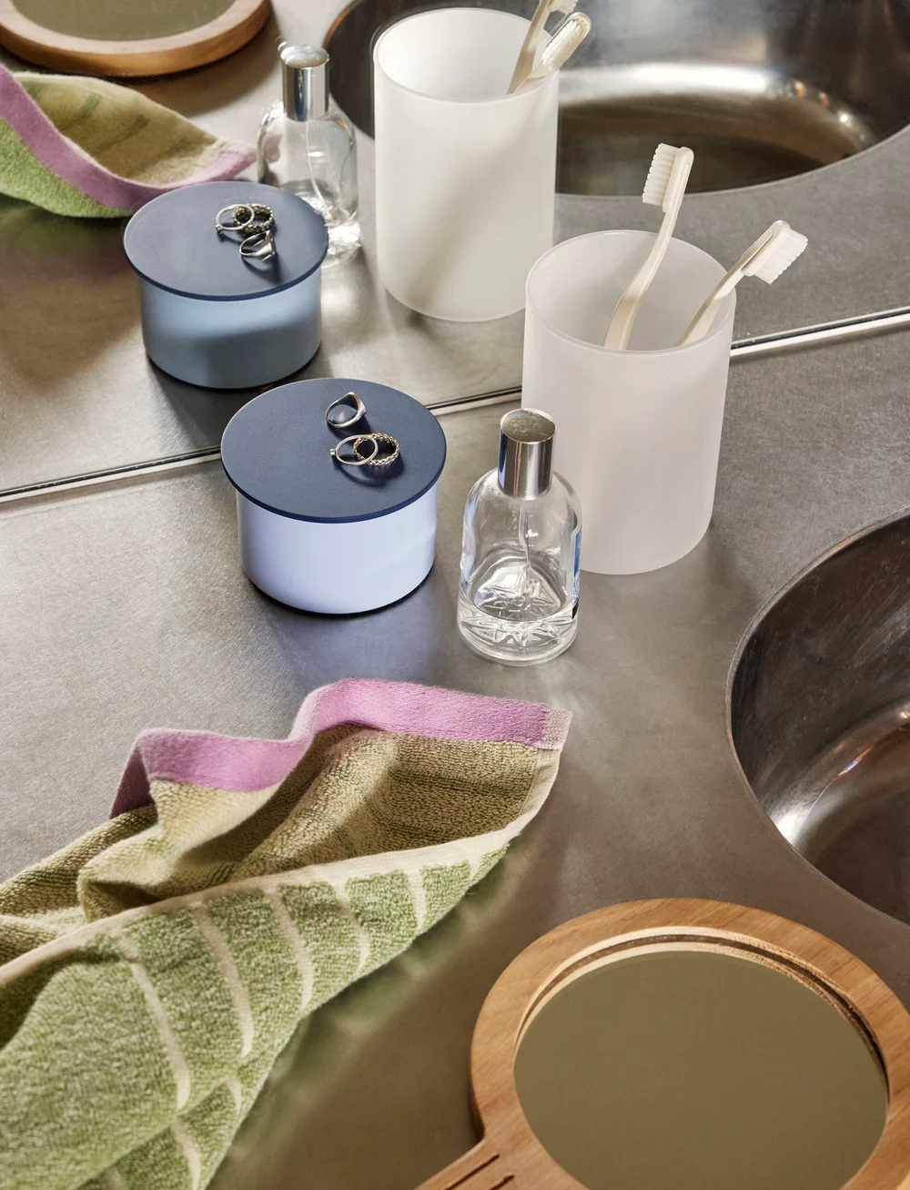 Hübsch - District Storage Box - korraldajad - blue,dark blue - 2