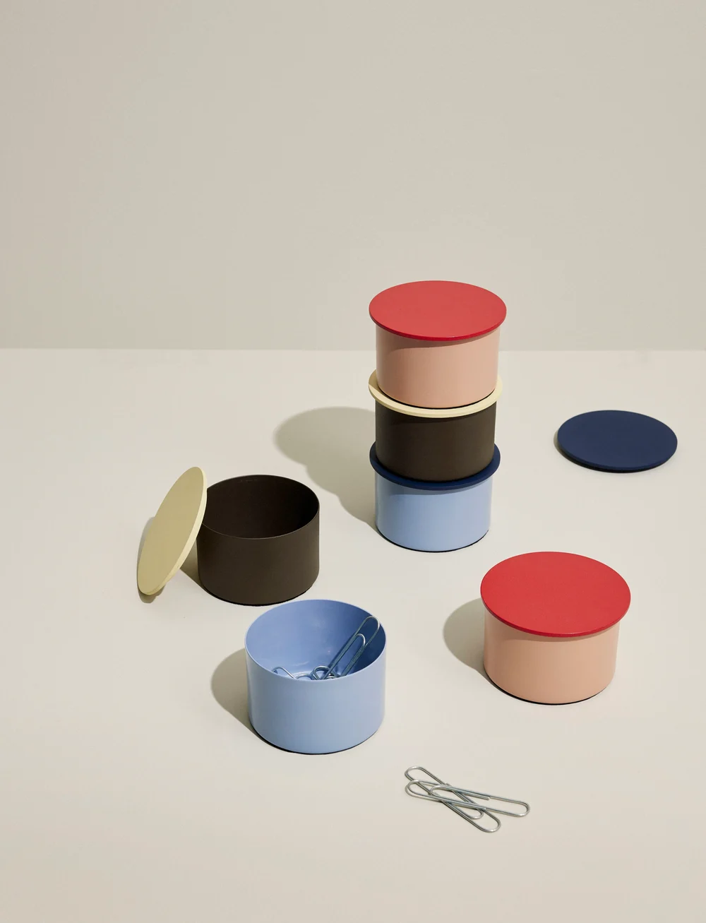 Hübsch - District Storage Box - korraldajad - blue,dark blue - 3