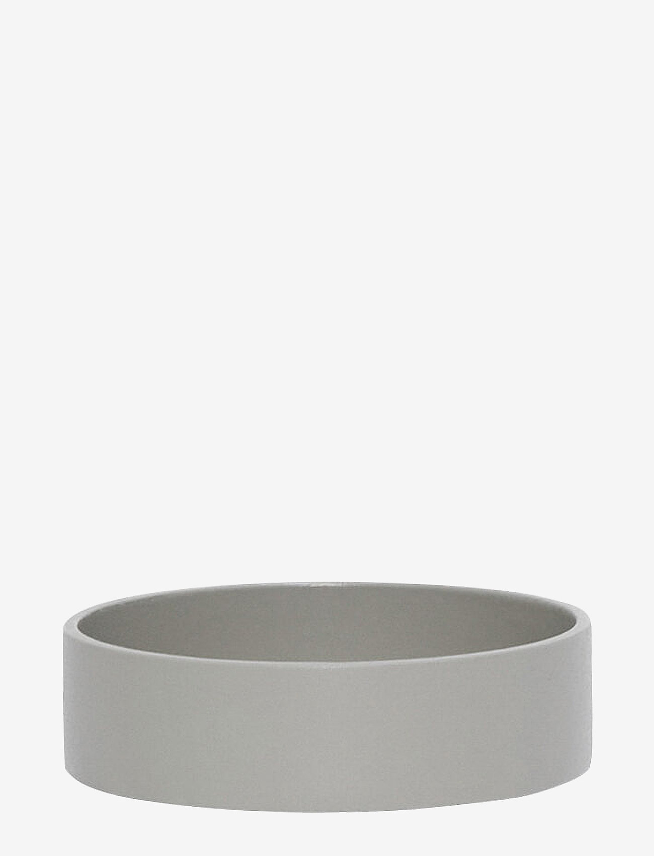 Hübsch - District Storage Tray Round - light grey - 1