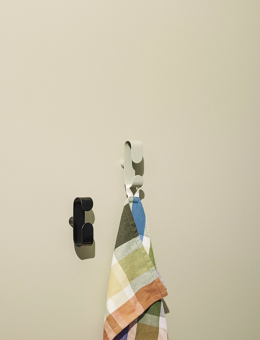 Hübsch - Sempre Hook - kleiderhaken und ständer - light grey - 0