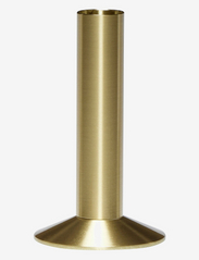 Hübsch - Sleek Candleholder - die niedrigsten preise - brass - 0