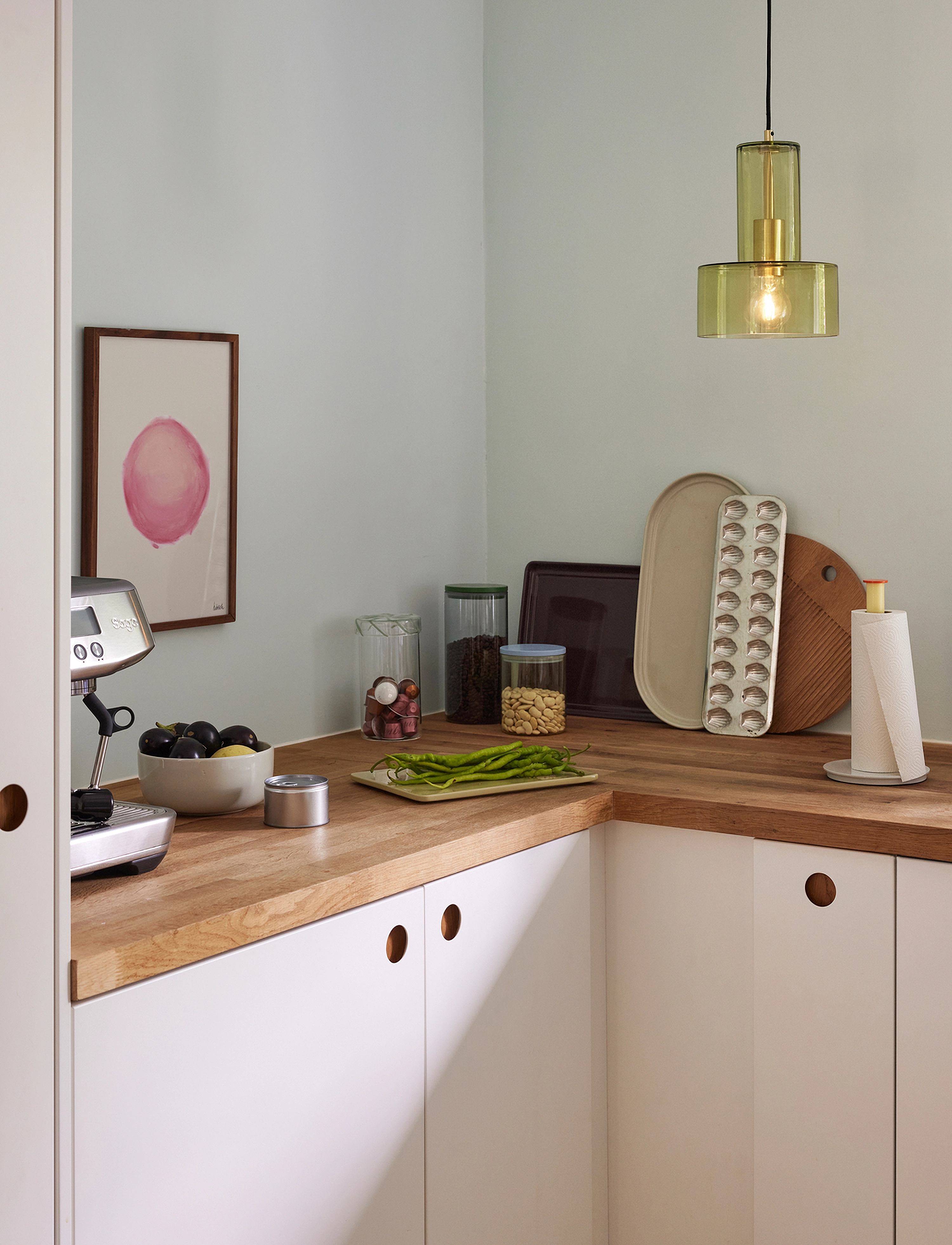 Hübsch Ripple Loftslampe, Ø20XH27 cm, Ceiling Lamps, Grün - Pendant Homeware