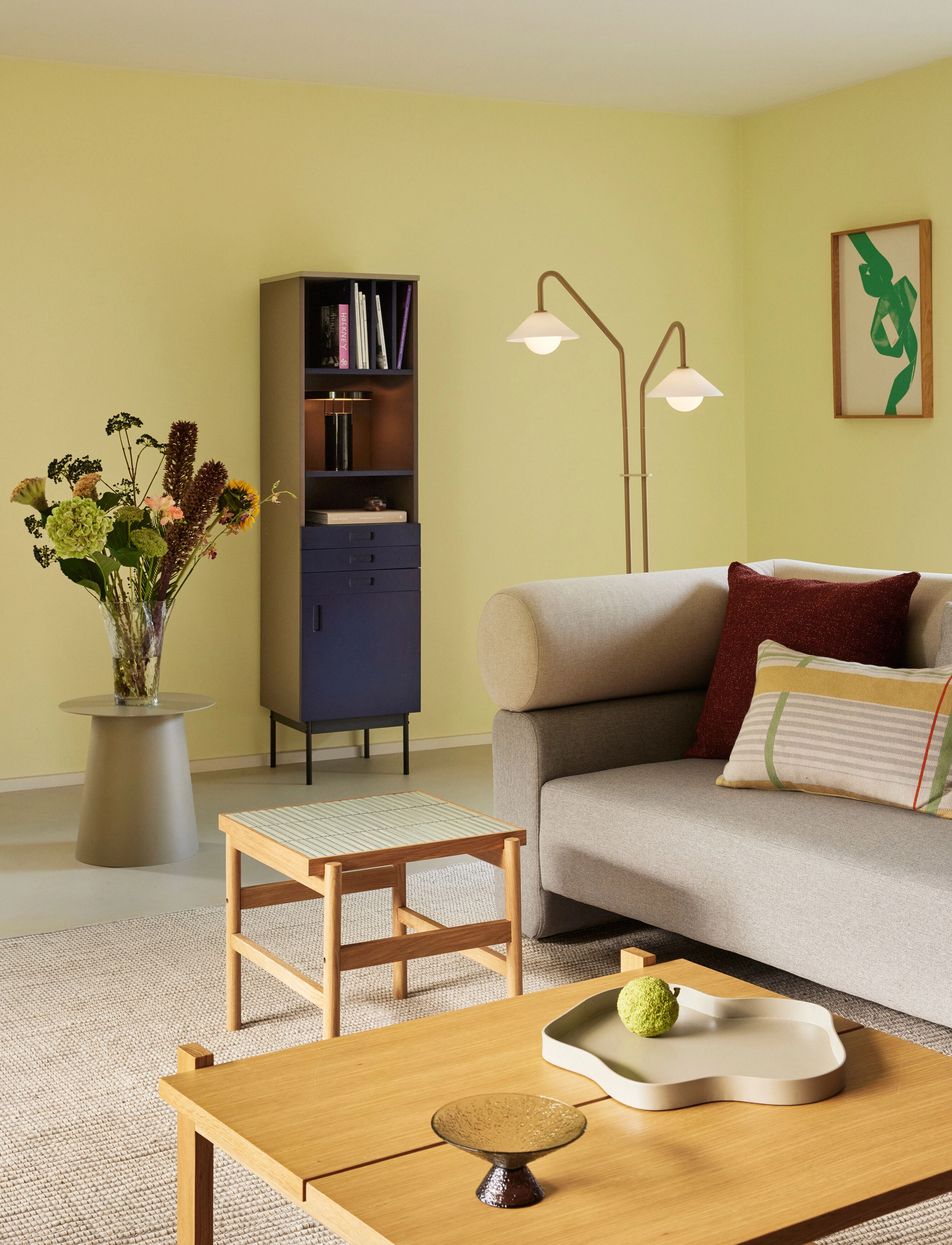 Hübsch Pond Bakke, 37X37XH3 cm, Dining & Table Accessories, Beige - Trays, Homeware
