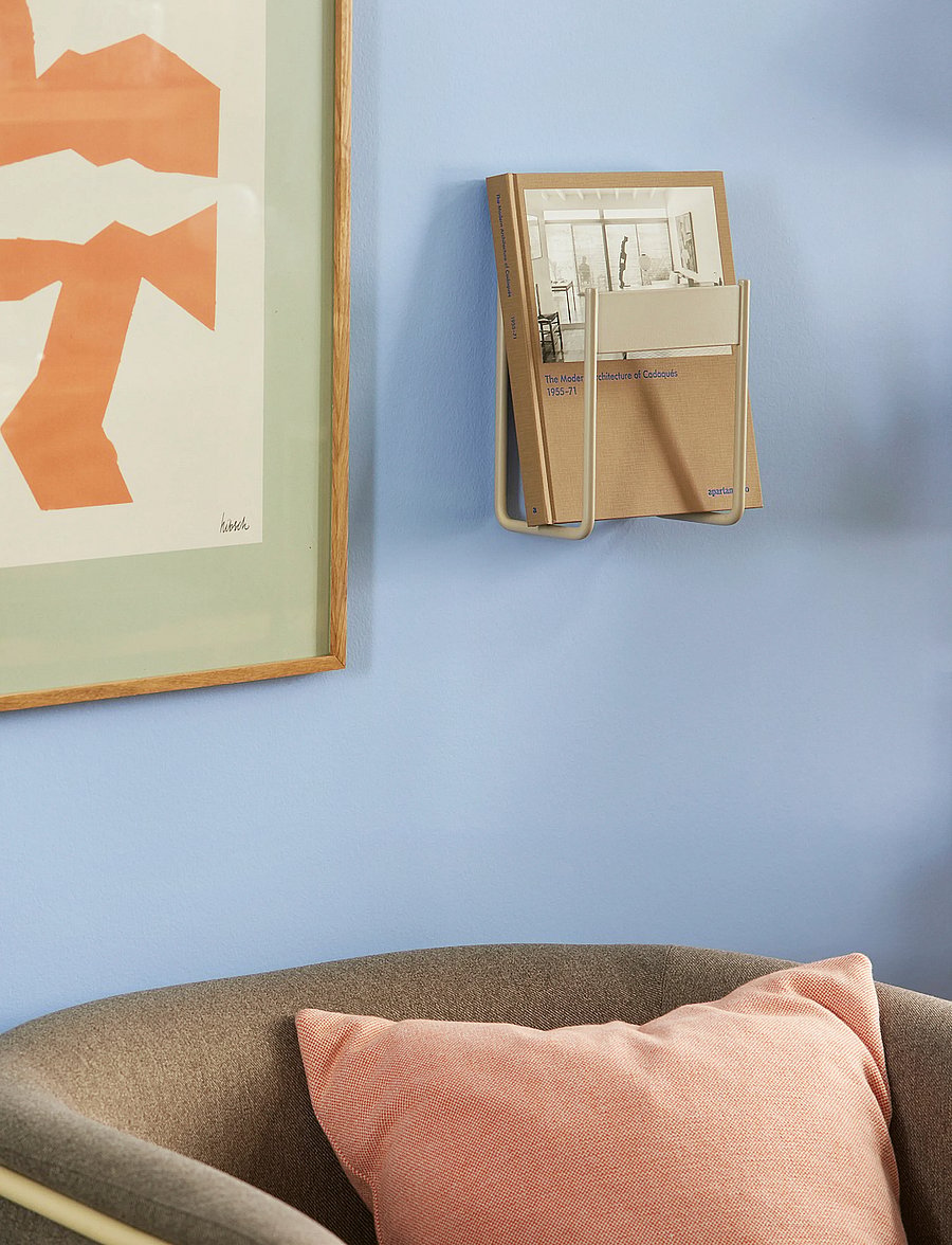 Hübsch - Inbetween Magazine Holder - zeitschriftenhalter - light grey - 0