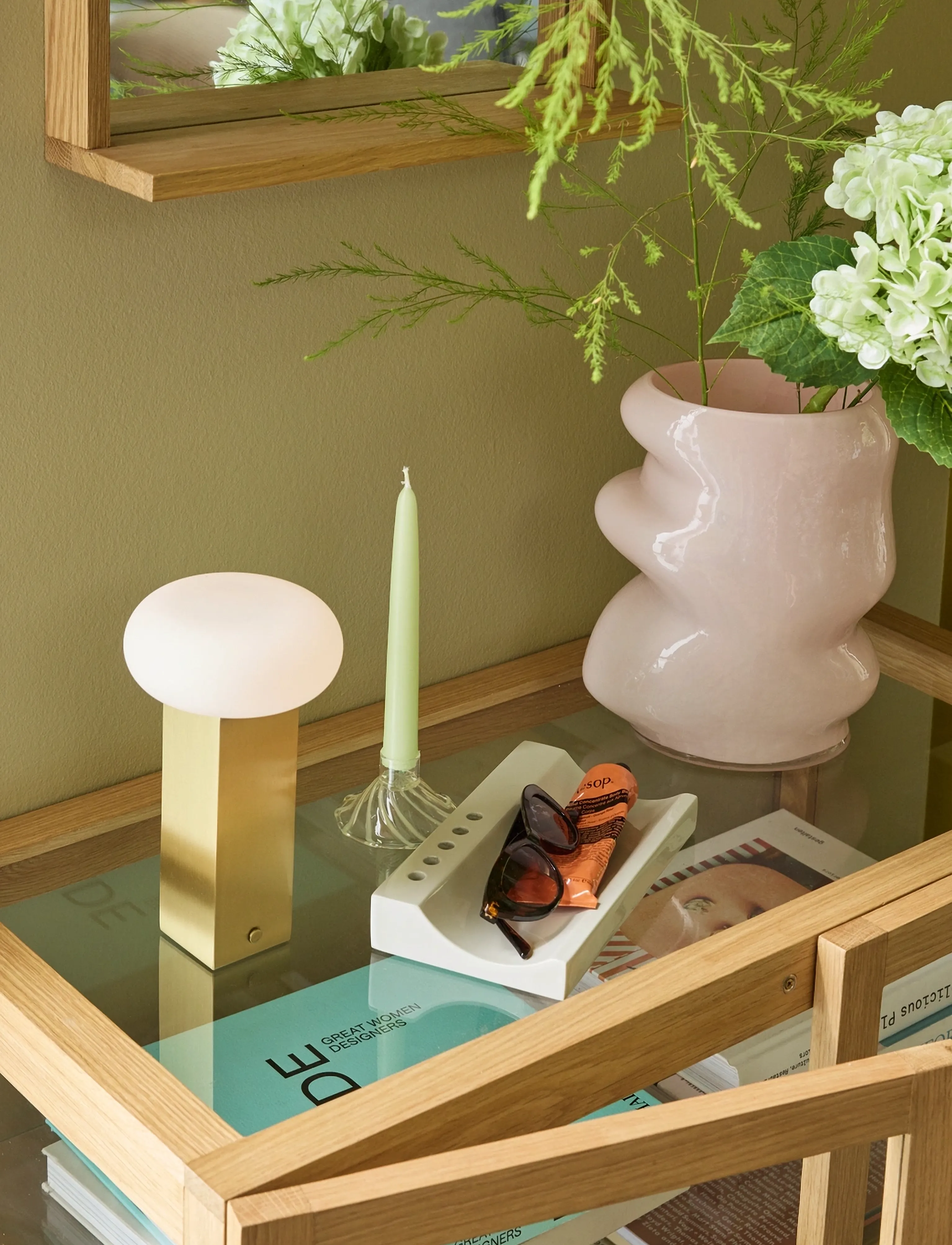 Hübsch - Kanso Desk Organiser Light grey - light grey - 4
