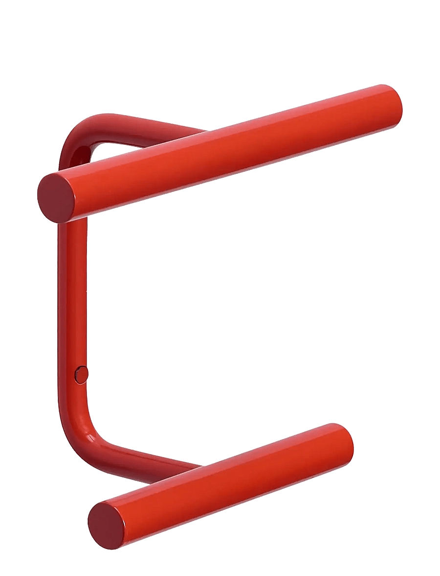 Hübsch - Flip Coatrack Red - haken - red - 1