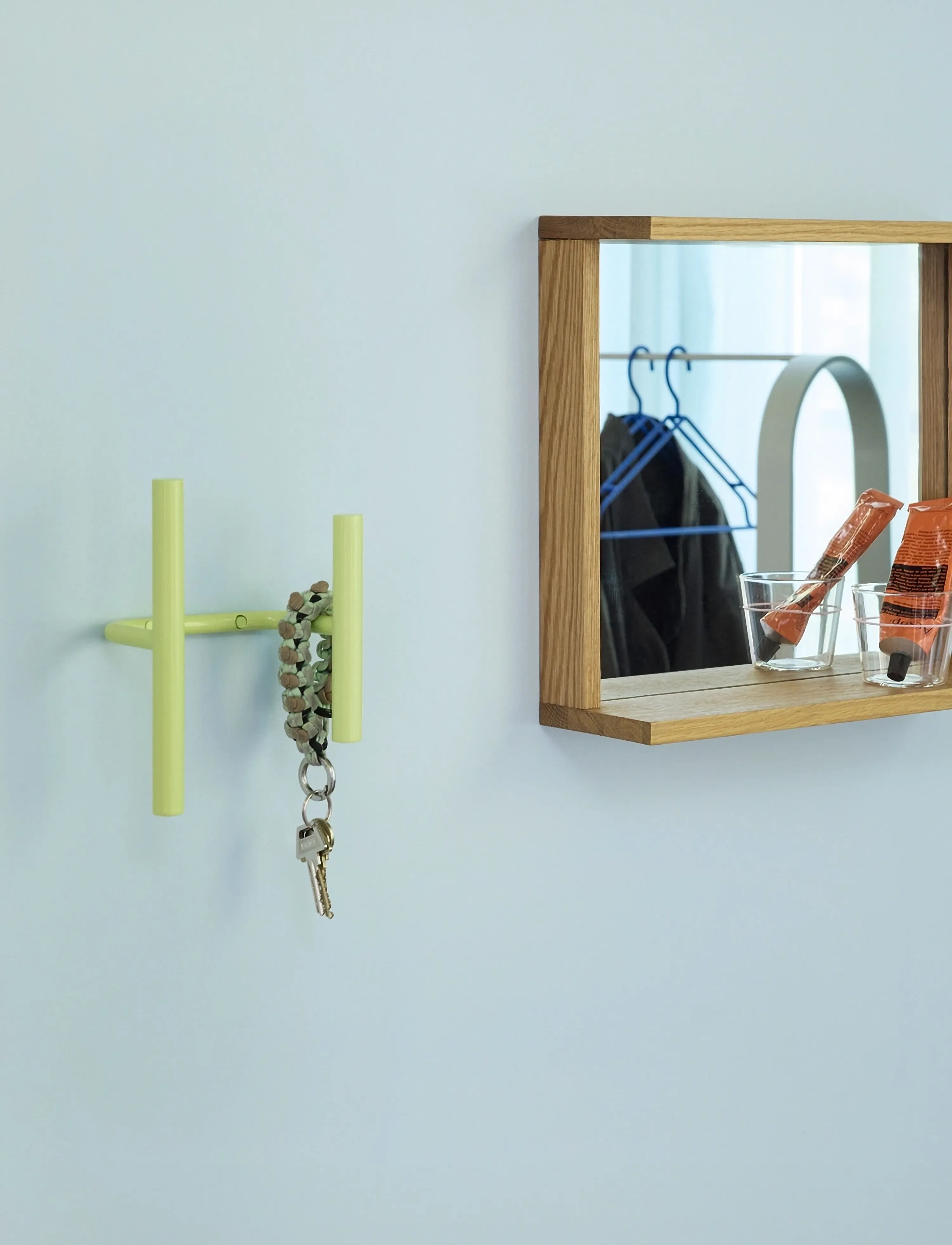 Hübsch Flip Coatrack Light Green, 20X10X15 cm, Hooks & Knobs, Grün - Hooks, Homeware