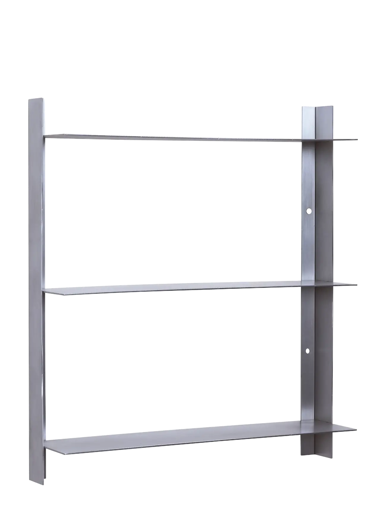Hübsch Acier Reol Small Nikkel - Møbler - BRUSHED NICKEL / silver