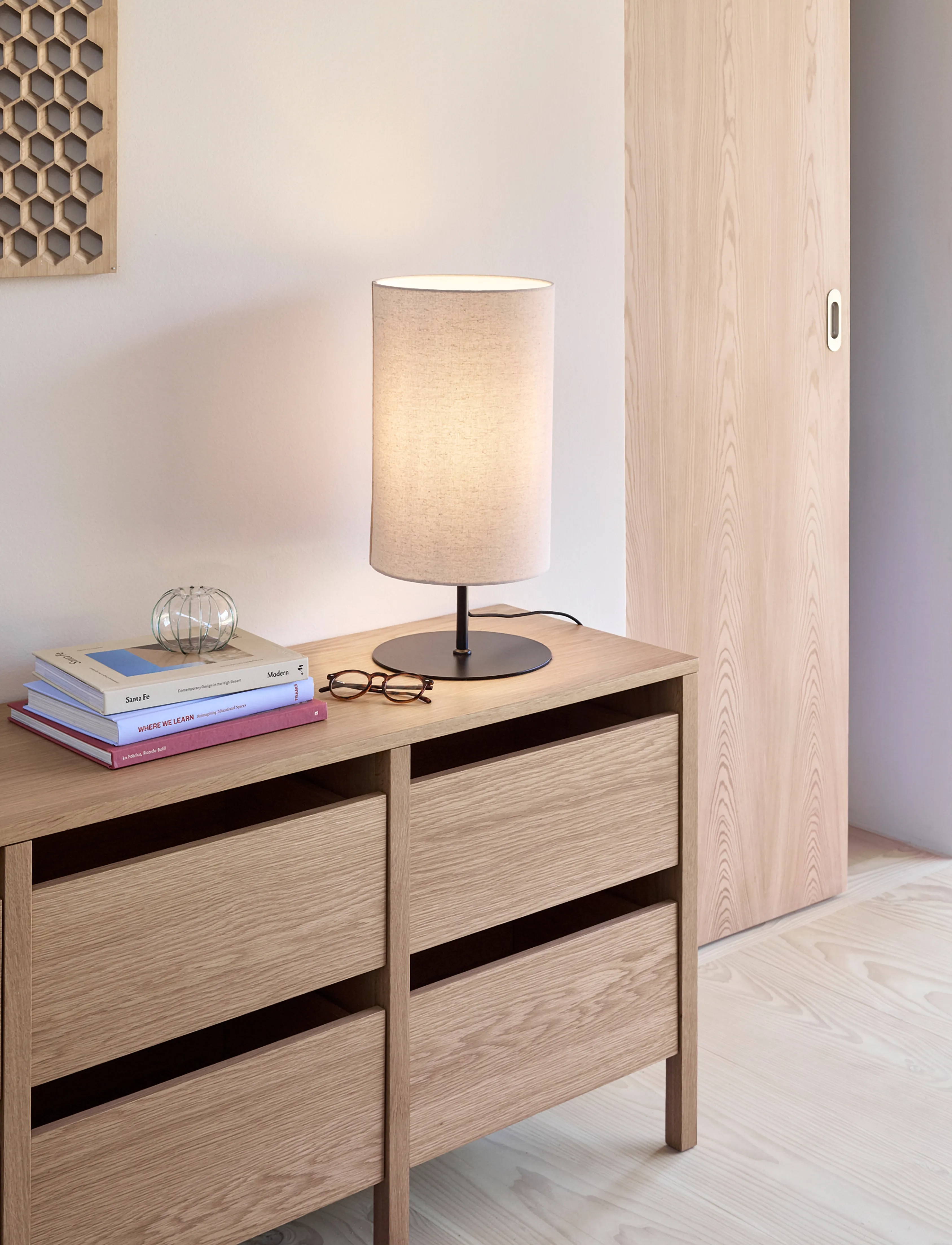 Hübsch Sable Table Lamp Sand,,,Creme Gr.H:50CM