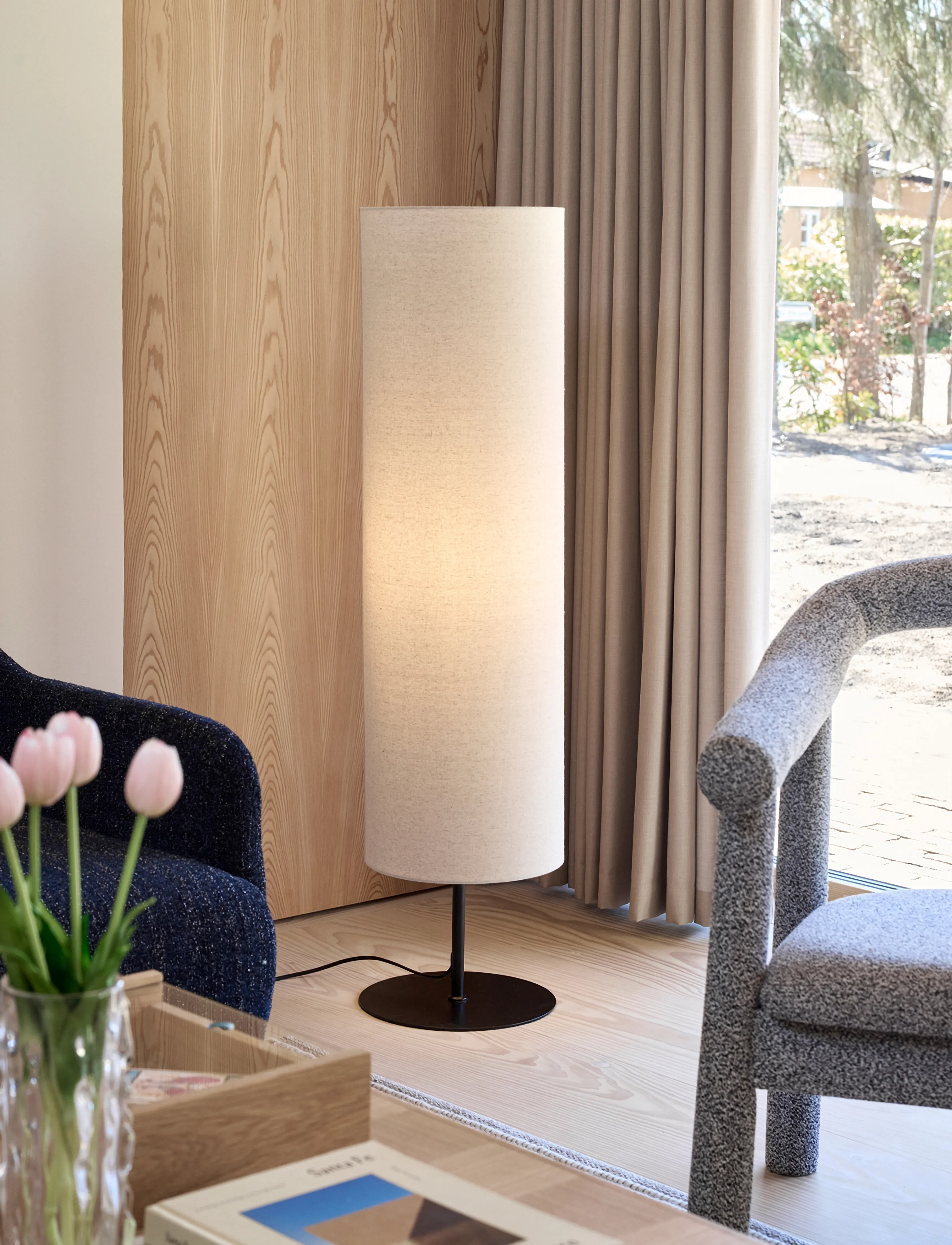 Hübsch - Sable Floor Lamp Sand - stehlampen - sand - 2