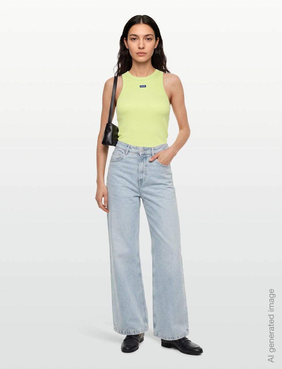HUGO BLUE - Easy Tank_B - sleeveless tops - bright green - 0