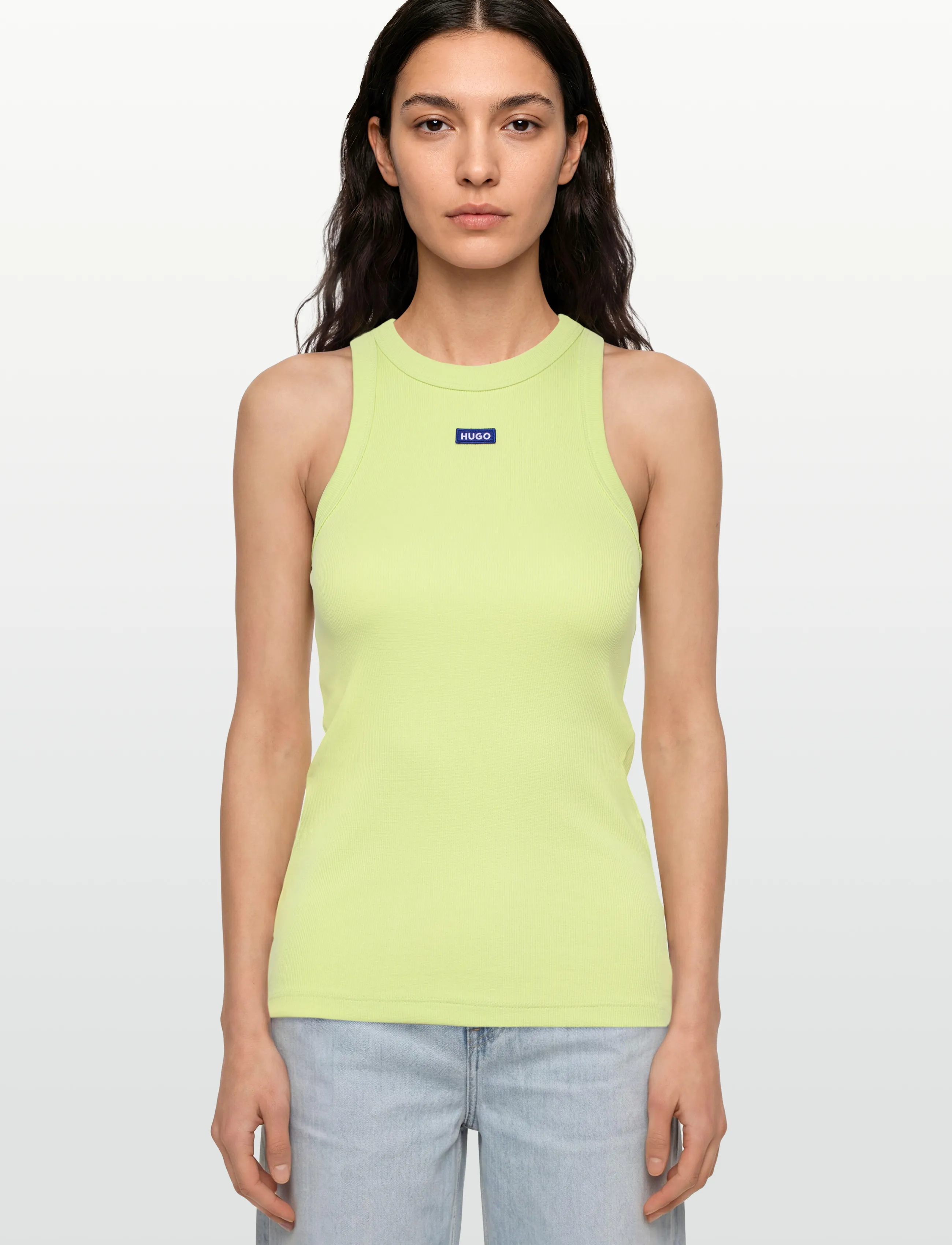 HUGO BLUE - Easy Tank_B - linnen - bright green - 3