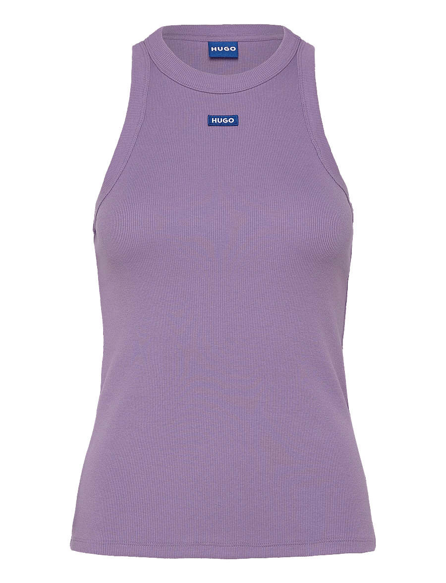 HUGO BLUE - Easy Tank_B - linnen - bright purple - 1
