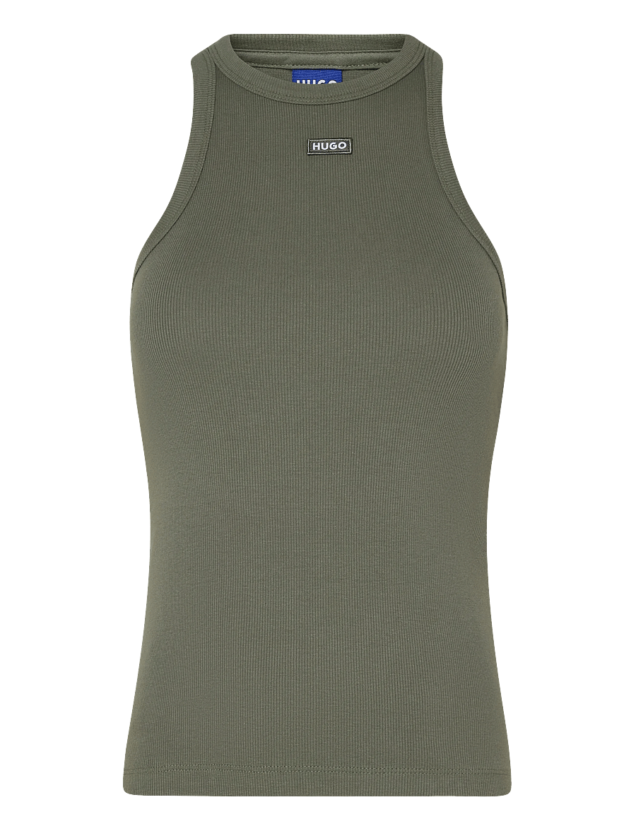 HUGO BLUE - Easy Tank_B - linnen - open green - 0