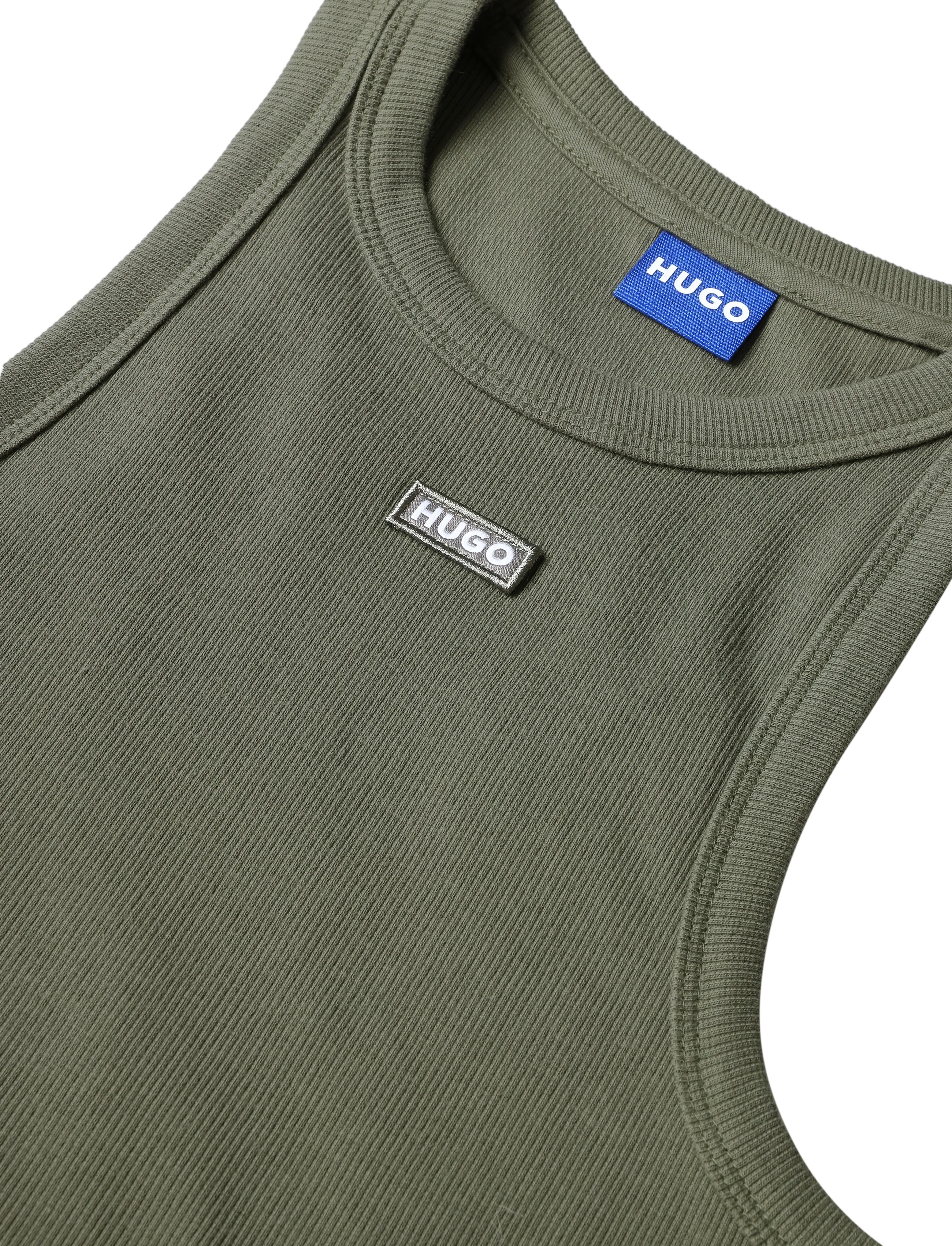 HUGO BLUE - Easy Tank_B - linnen - open green - 2