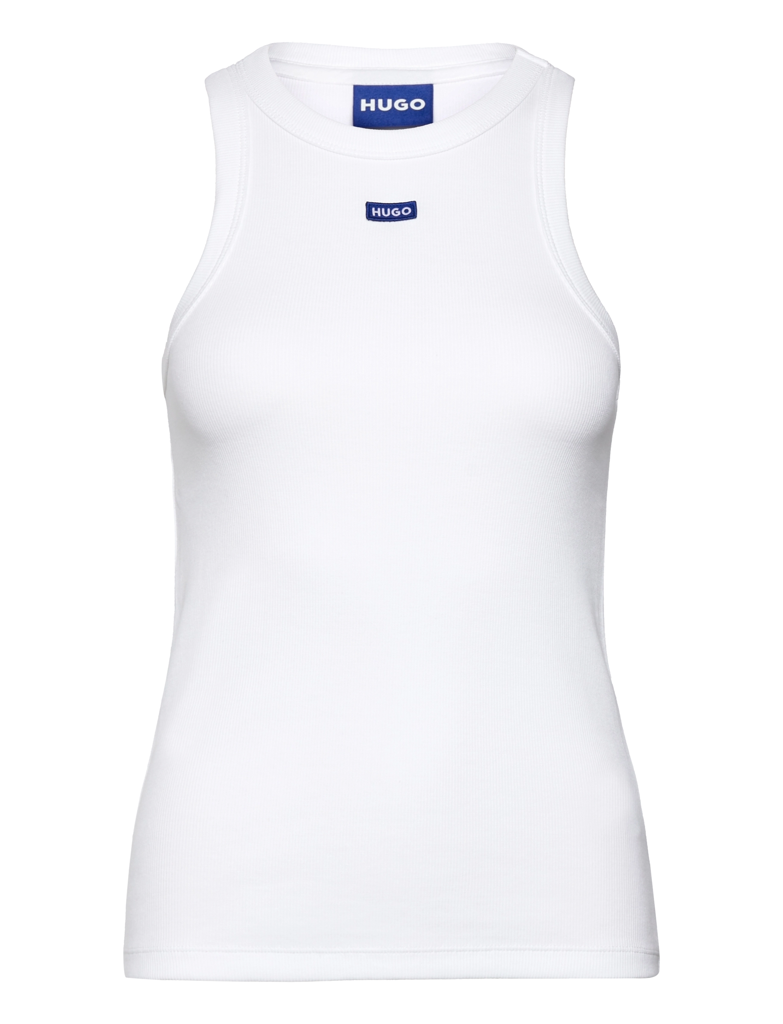 HUGO BLUE Easy Tank_B, Kvinder, Tanktop, Hvid, Str: S