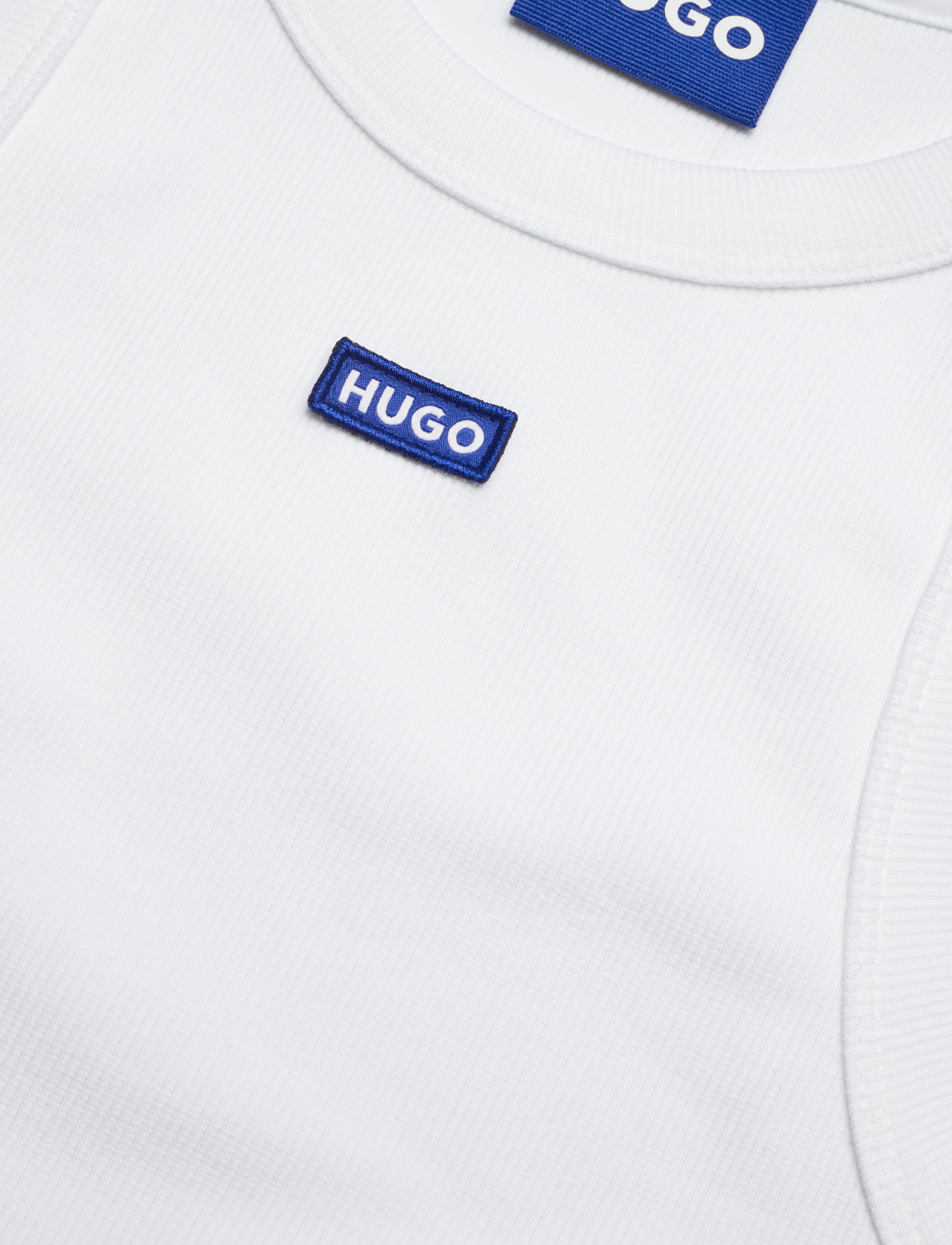 HUGO BLUE - Easy Tank_B - sleeveless tops - white - 2