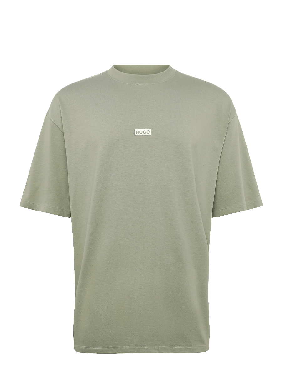 HUGO BLUE - Nalono - lühikeste varrukatega t-särgid - beige overflow - 0