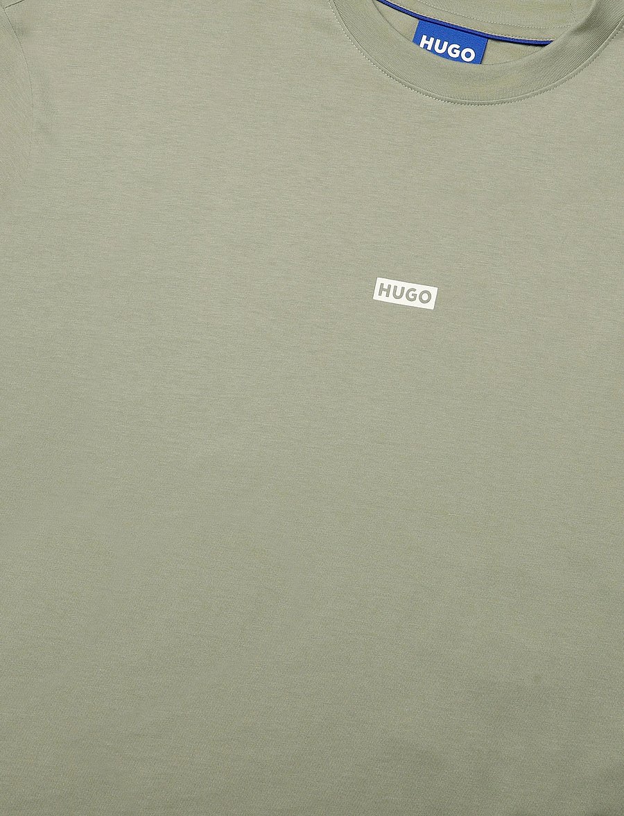 HUGO BLUE - Nalono - lühikeste varrukatega t-särgid - beige overflow - 2
