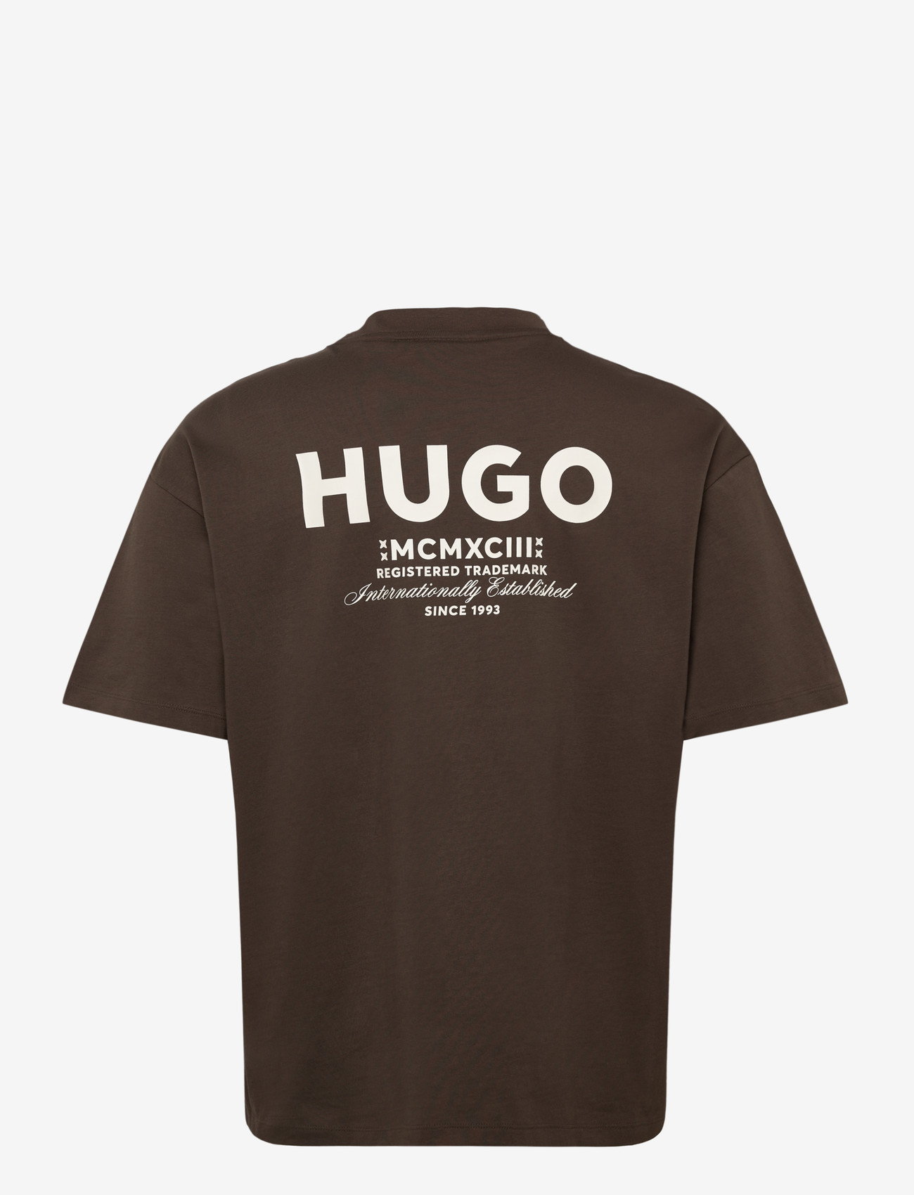 HUGO BLUE - Nalono - kurzärmelig - dark brown - 1