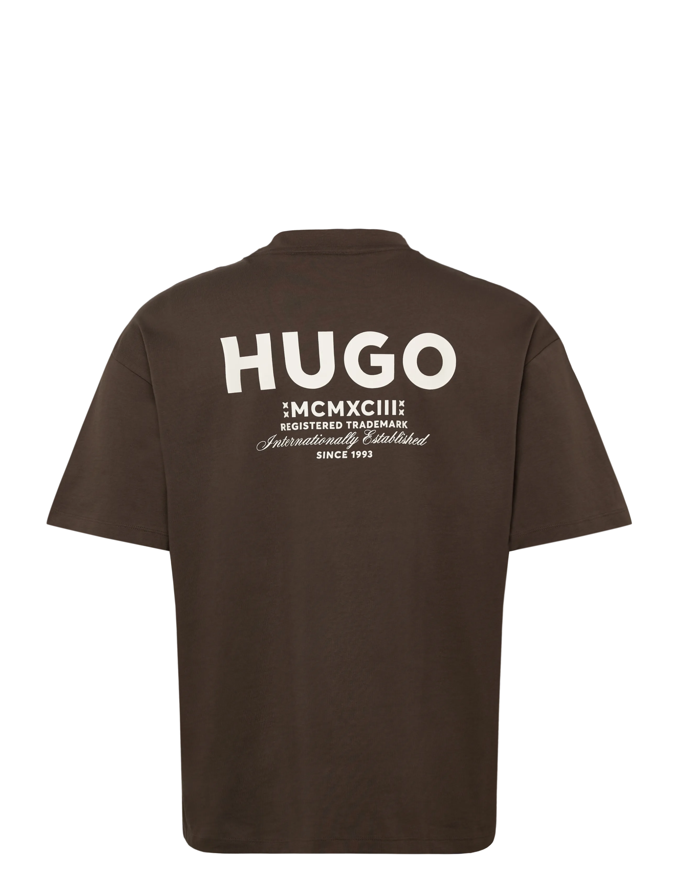 HUGO BLUE - Nalono - kurzärmelig - dark brown - 1