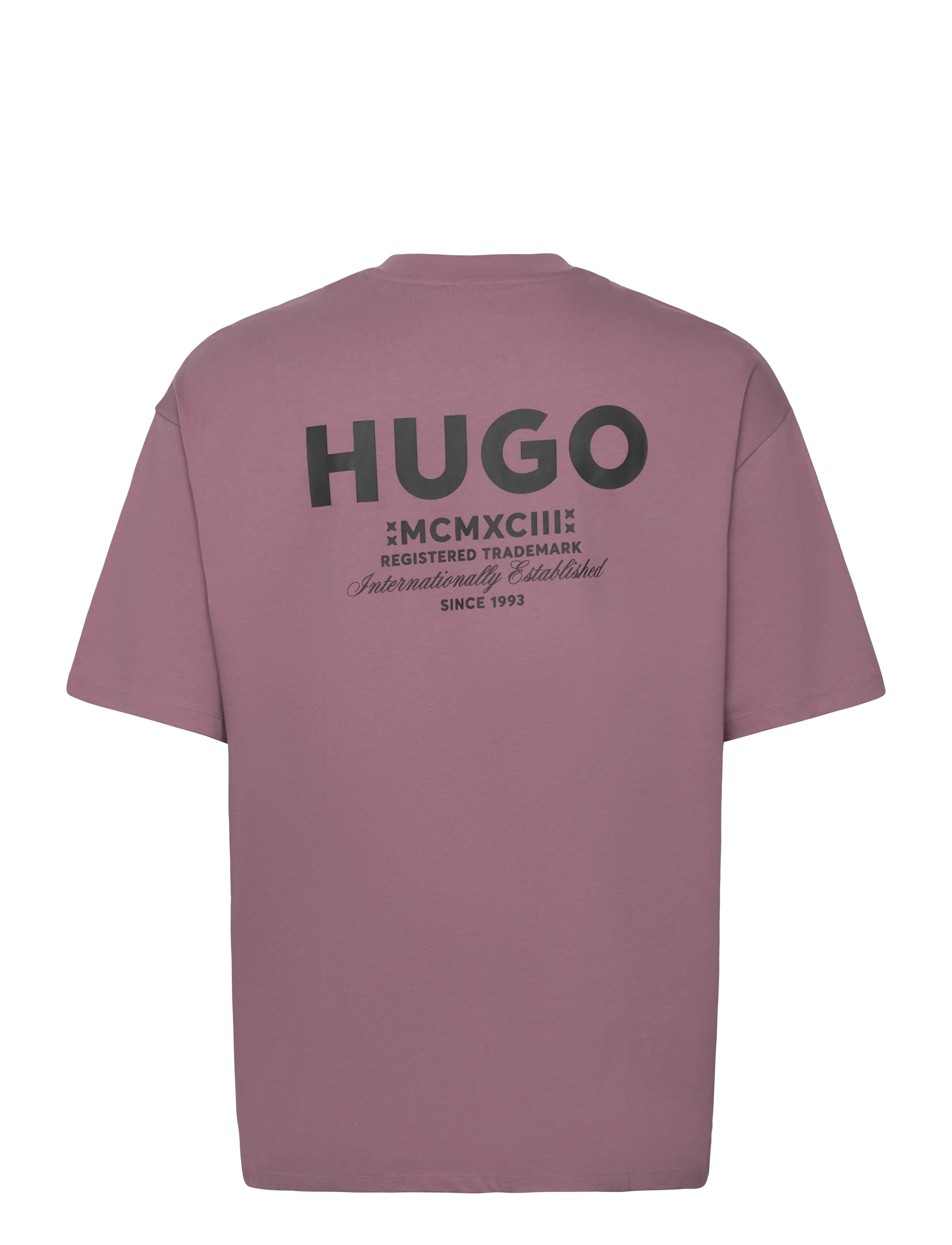 HUGO BLUE - Nalono - kortærmede t-shirts - dark pink - 1
