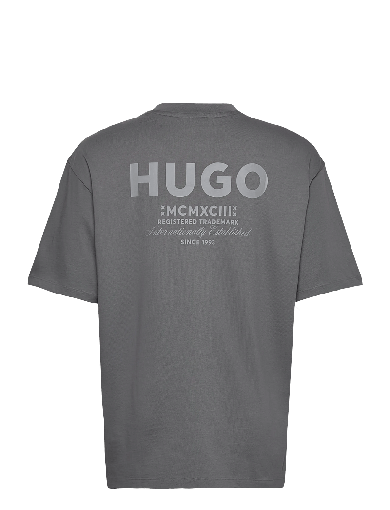 HUGO BLUE - Nalono - kortærmede t-shirts - medium grey - 1