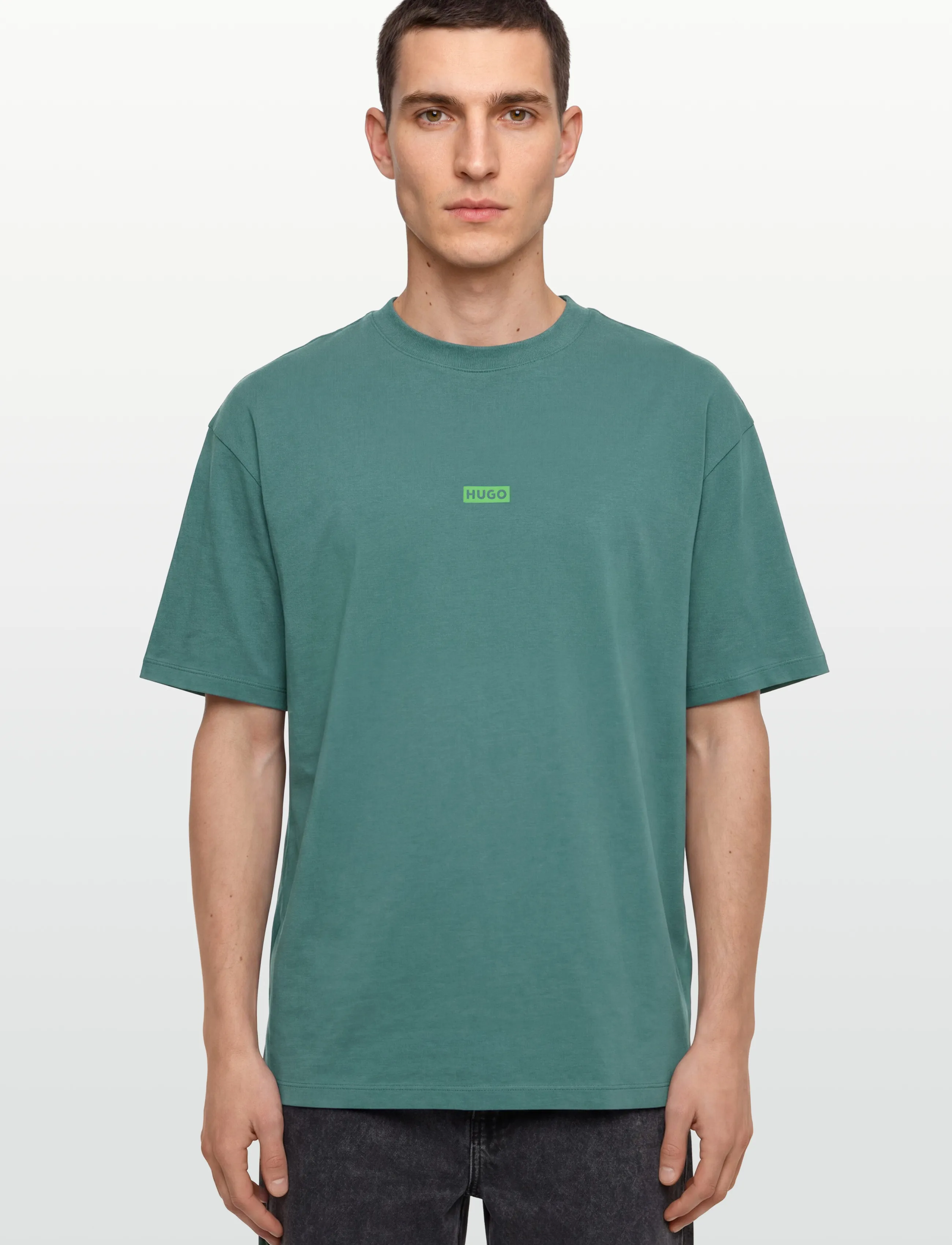 HUGO BLUE - Nalono - short-sleeved t-shirts - turquoise/aqua - 4