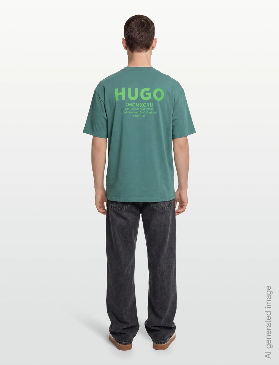 HUGO BLUE - Nalono - kurzärmelige t-shirts - turquoise/aqua - 5