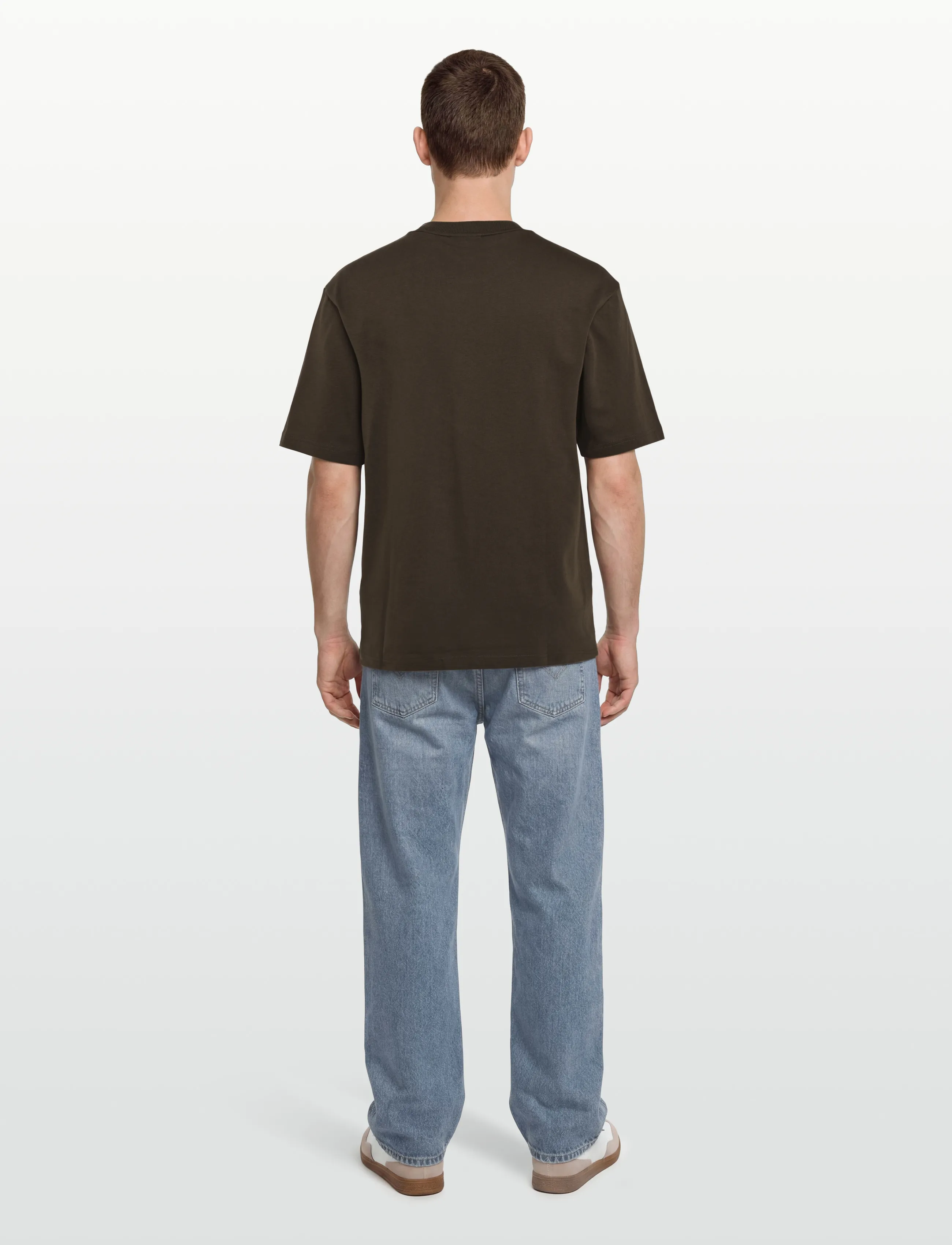 HUGO BLUE - Nieros - short-sleeved t-shirts - dark brown - 4